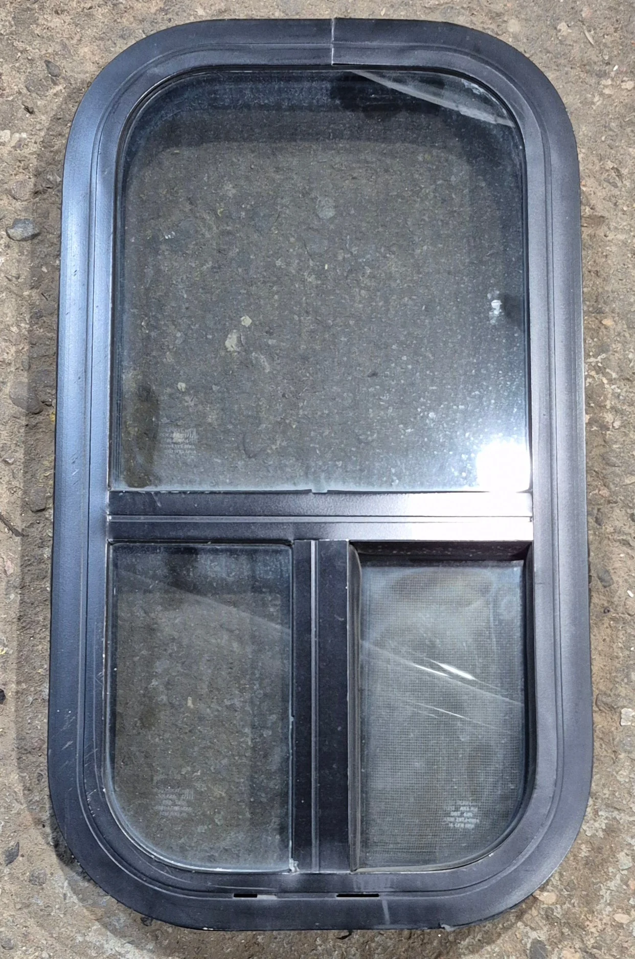 Used Black Radius Opening Window : 11 1/2" W x 21 1/4" H x 1 3/4" D - Image 9