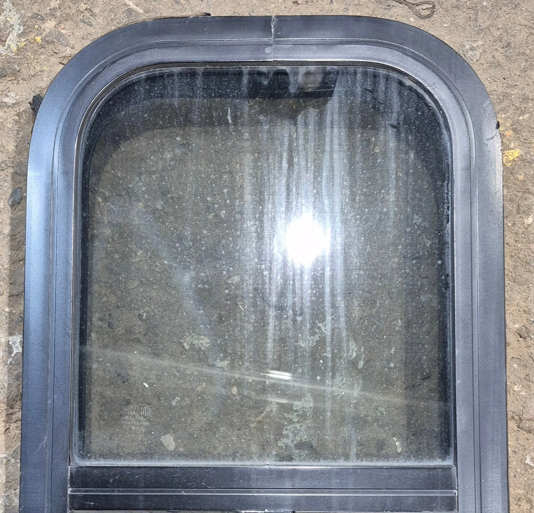 Used Black Radius Opening Window : 11 1/2" W x 21 1/4" H x 1 3/4" D - Image 10
