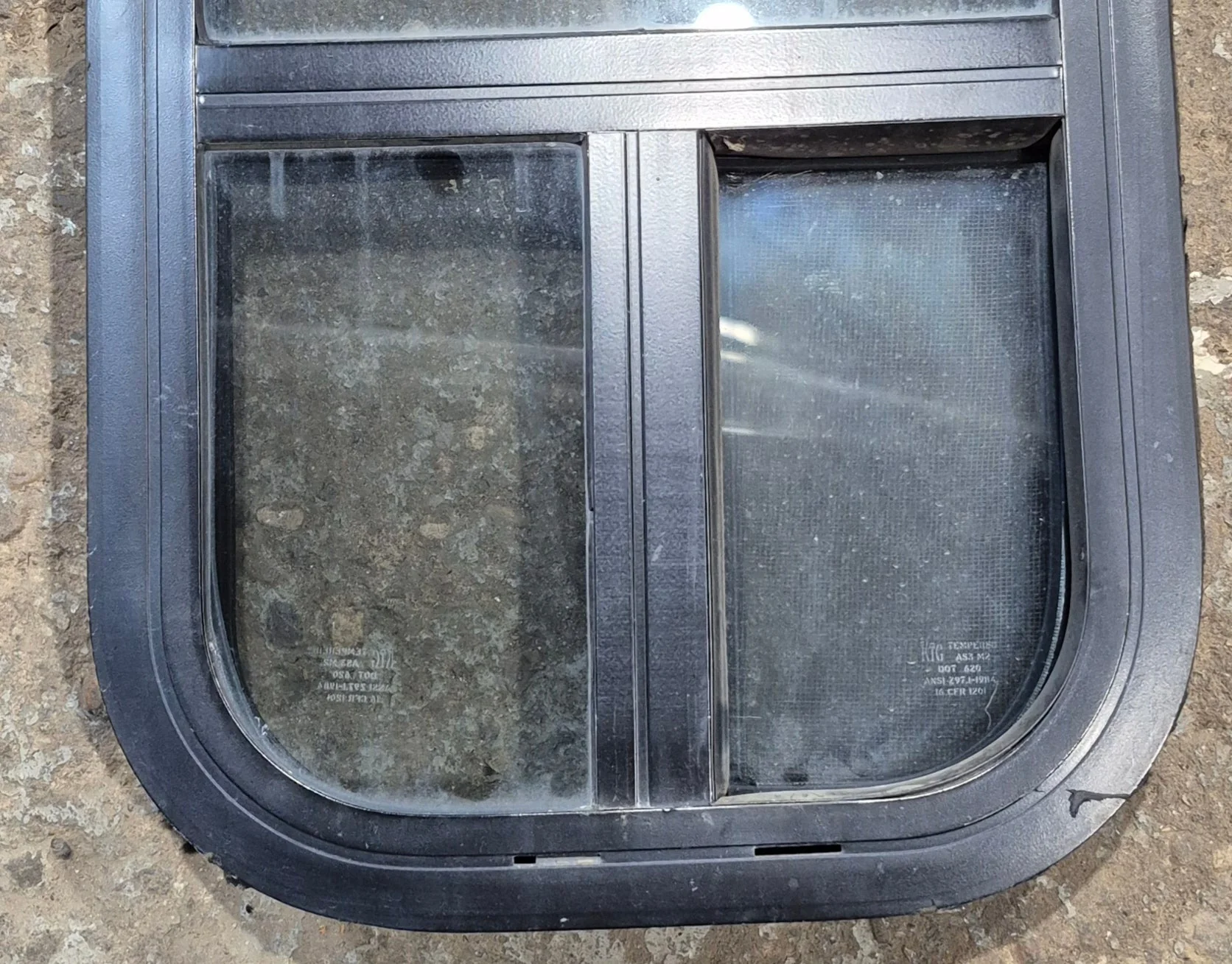 Used Black Radius Opening Window : 11 1/2" W x 21 1/4" H x 1 3/4" D - Image 11