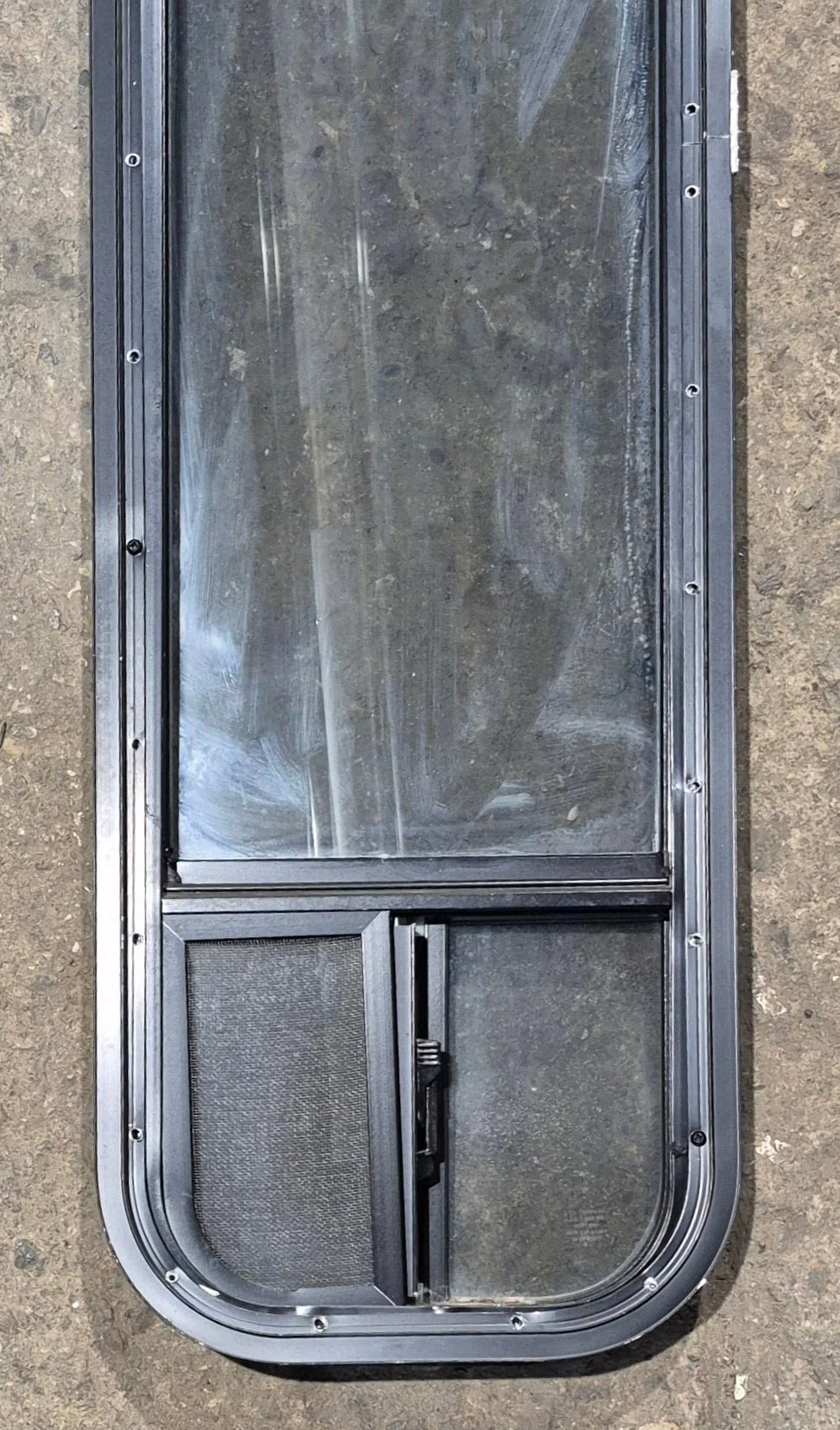 Used Black Radius Opening Window : 11 1/4" W x 47 1/4" H x 1 3/4" D - Image 6