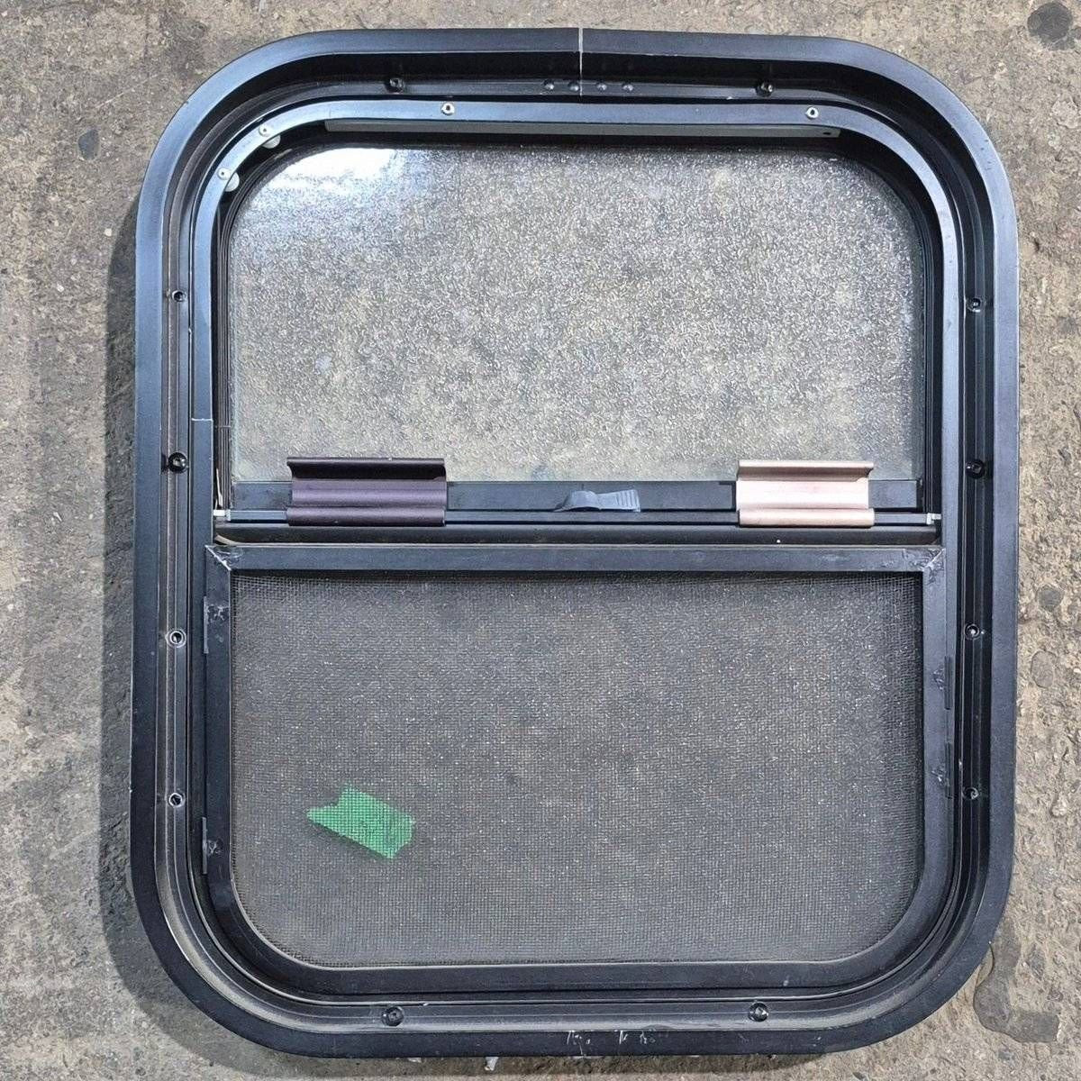 Used Black Radius Opening Window - 15.25 X 17.75 X 1.875 - Image 2