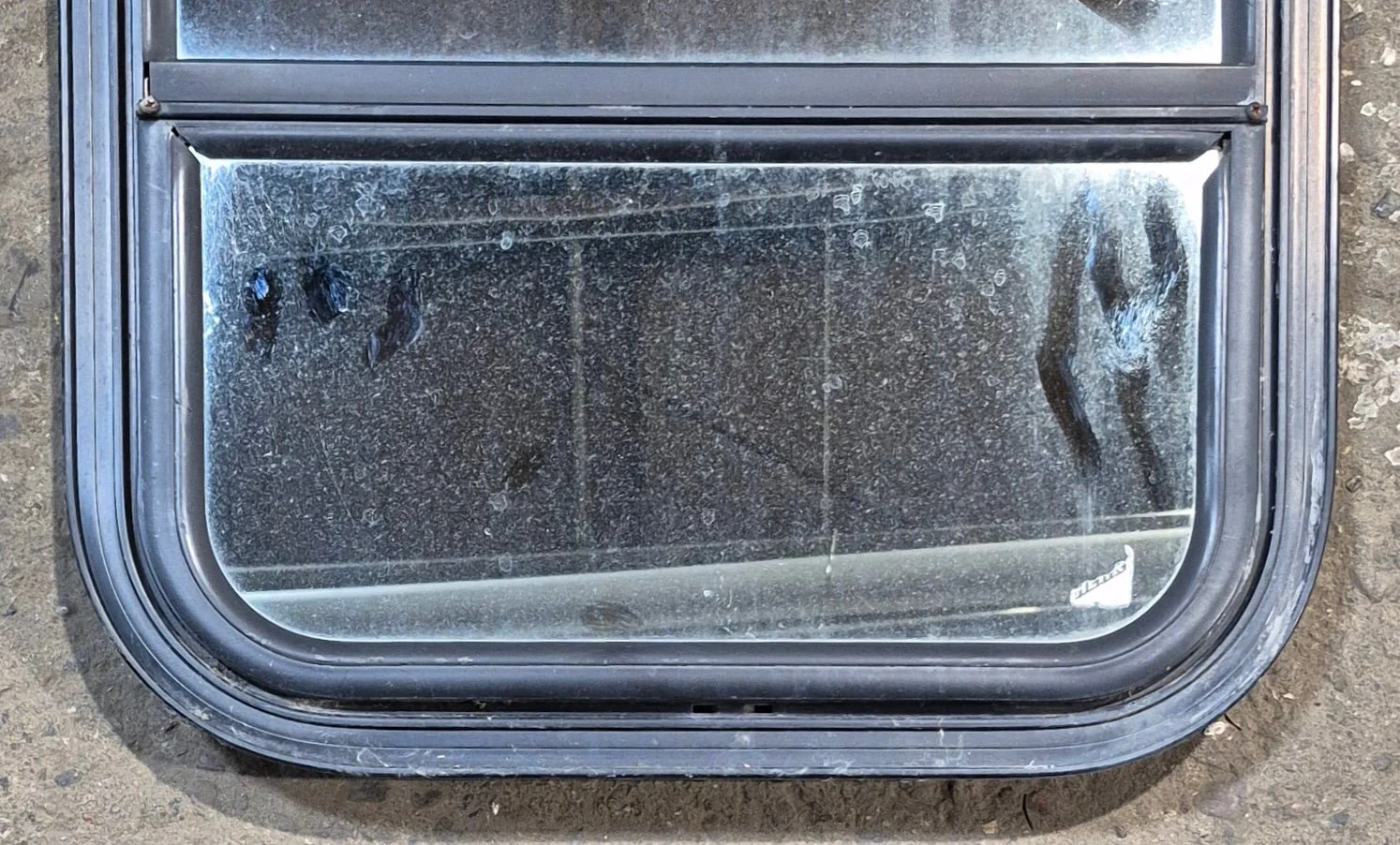Used Black Radius Opening Window : 17 1/2" W x 21 1/2" H x 2" - Image 3