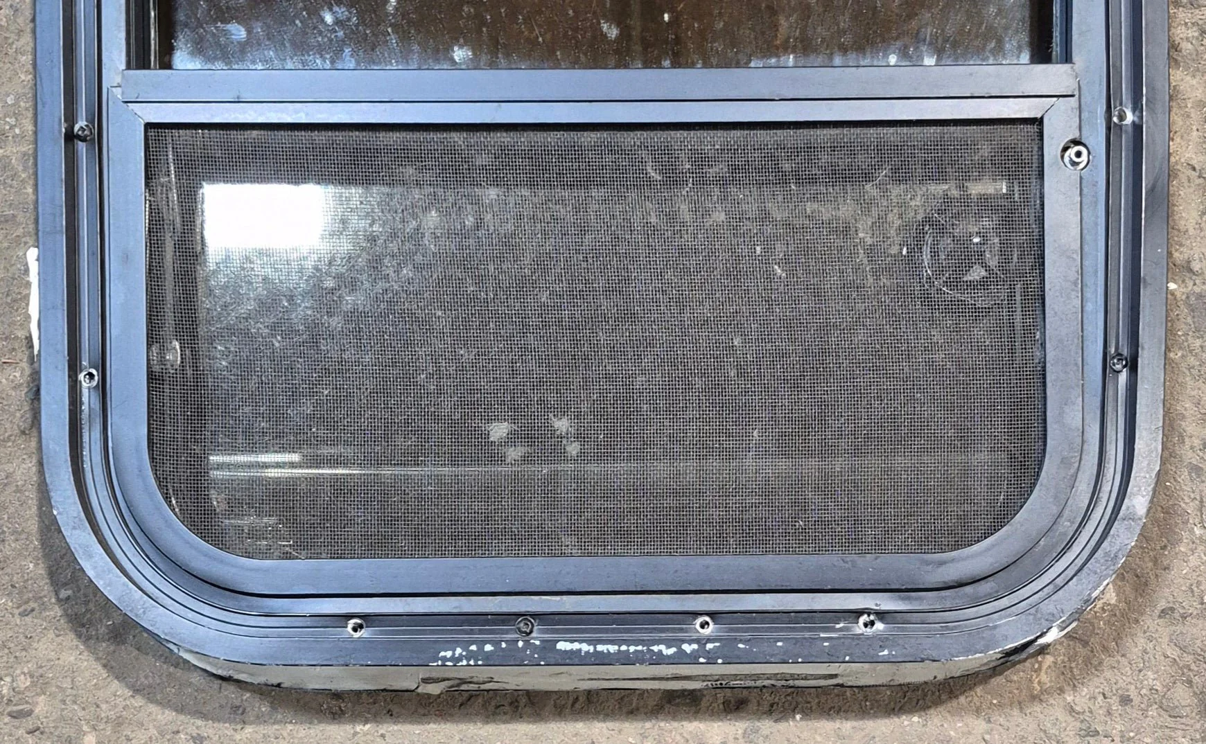 Used Black Radius Opening Window : 17 1/2" W x 21 1/2" H x 2" - Image 6