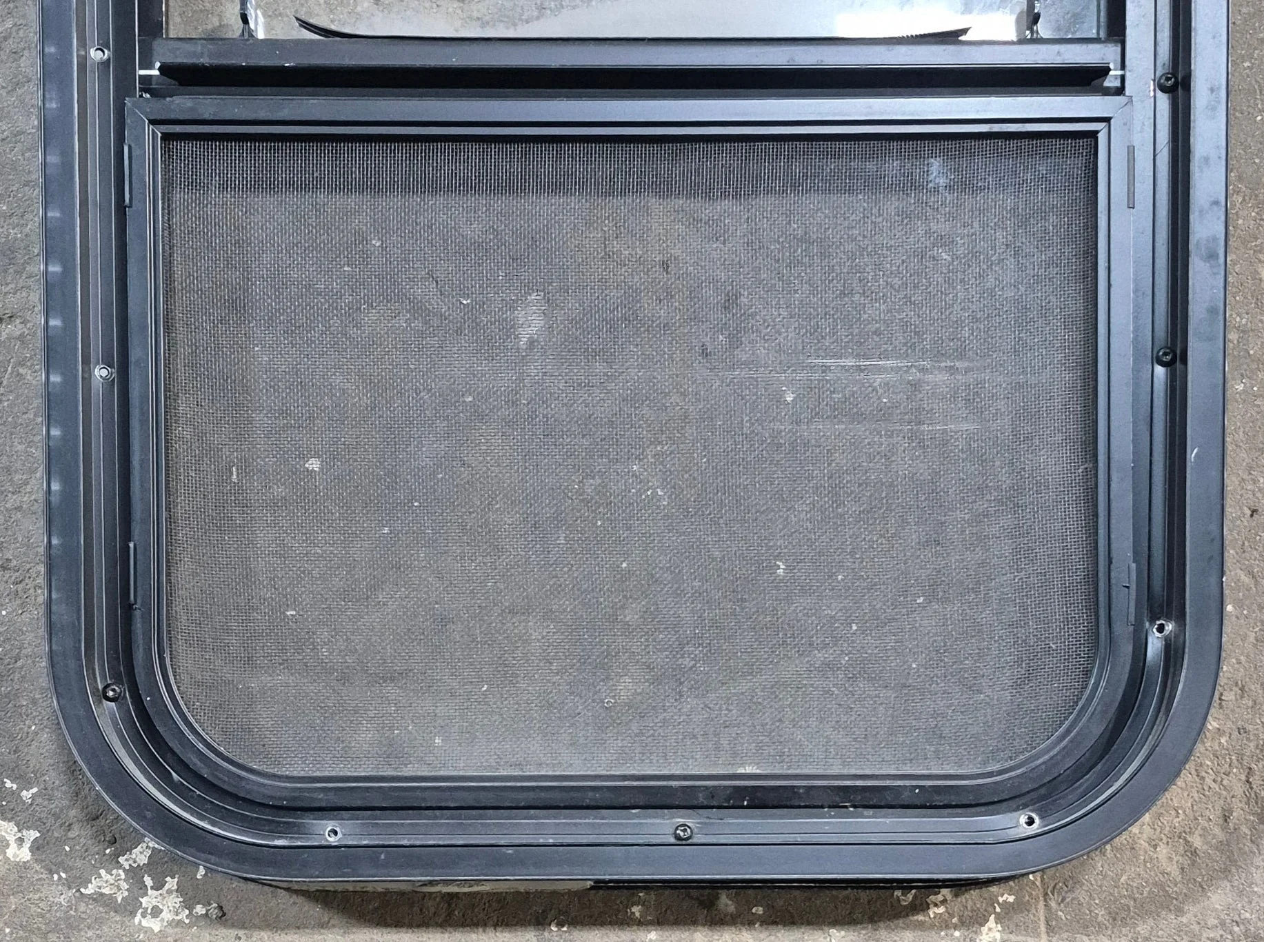 Used Black Radius Opening Window : 17 1/2" W x 25 1/4" H x 1 7/8" D - Image 5