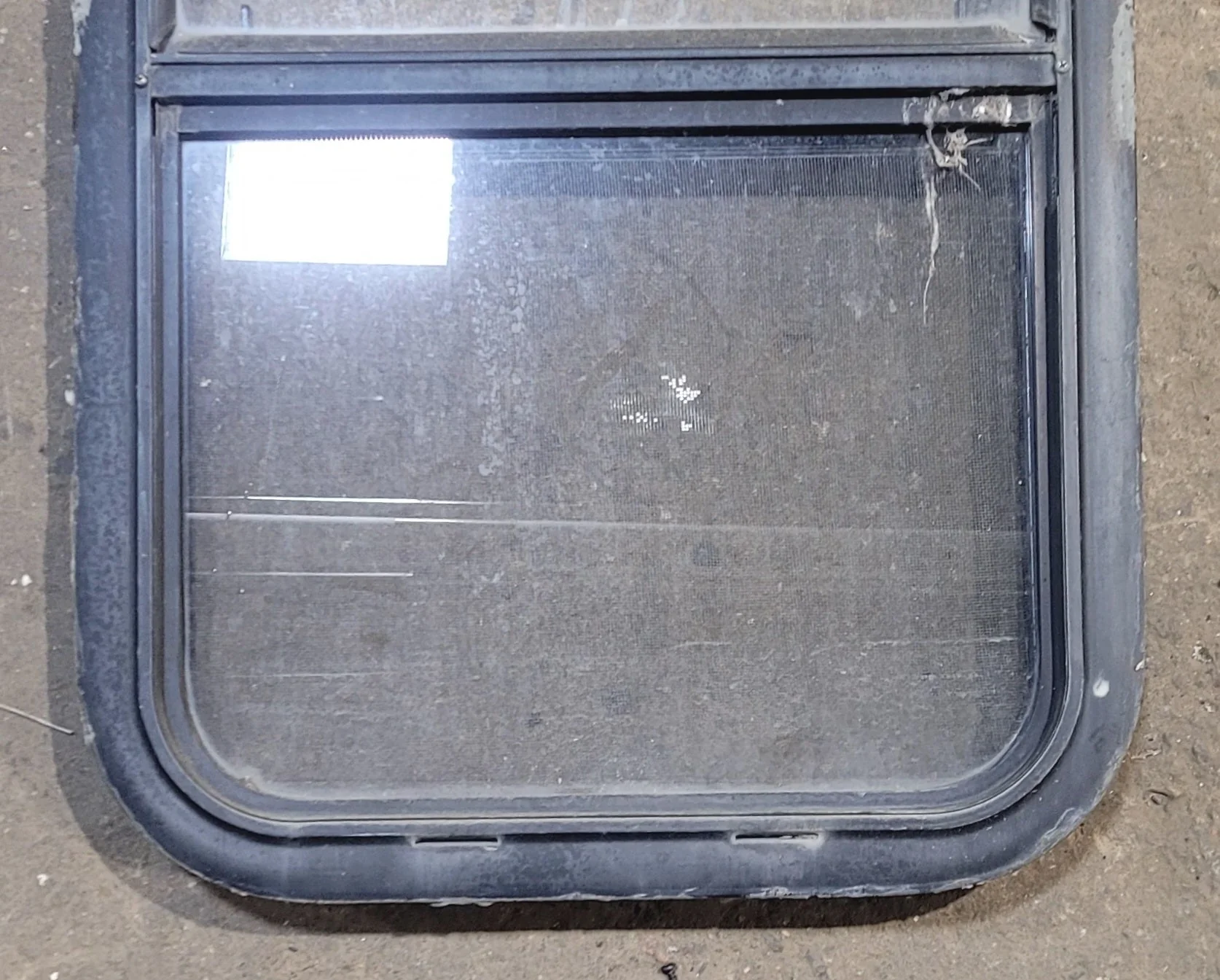 Used Black Radius Opening Window : 17 1/2" W x 28 1/2" H x 1 7/8" - Image 3