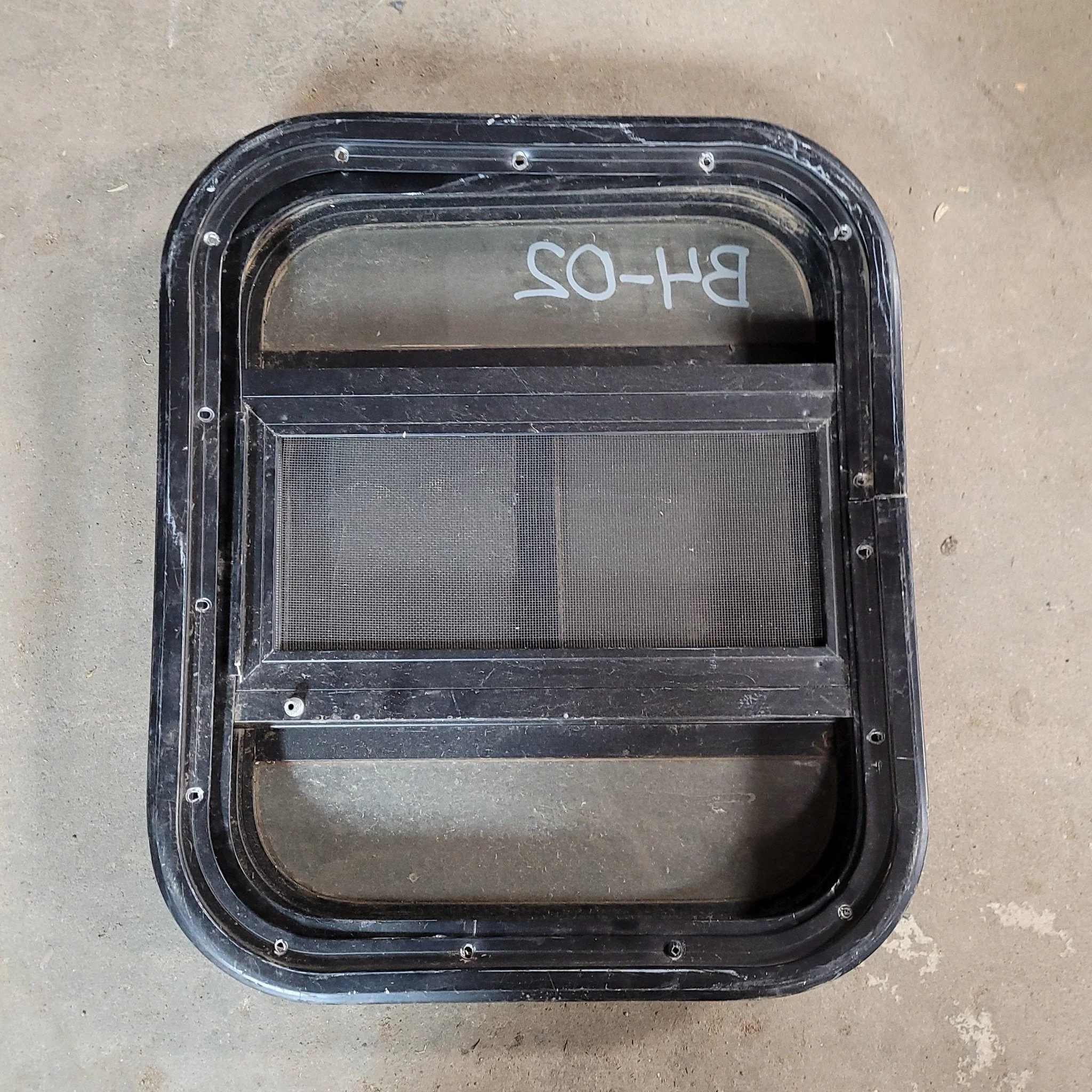 Used Black Radius Opening Window : 17 1/2 X 15 X 2" D - Image 2