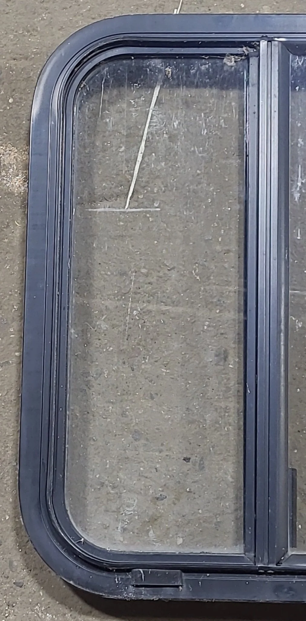 Used Black Radius Opening Window : 17 3/4" W x 22" H x 1 7/8" D - Image 2