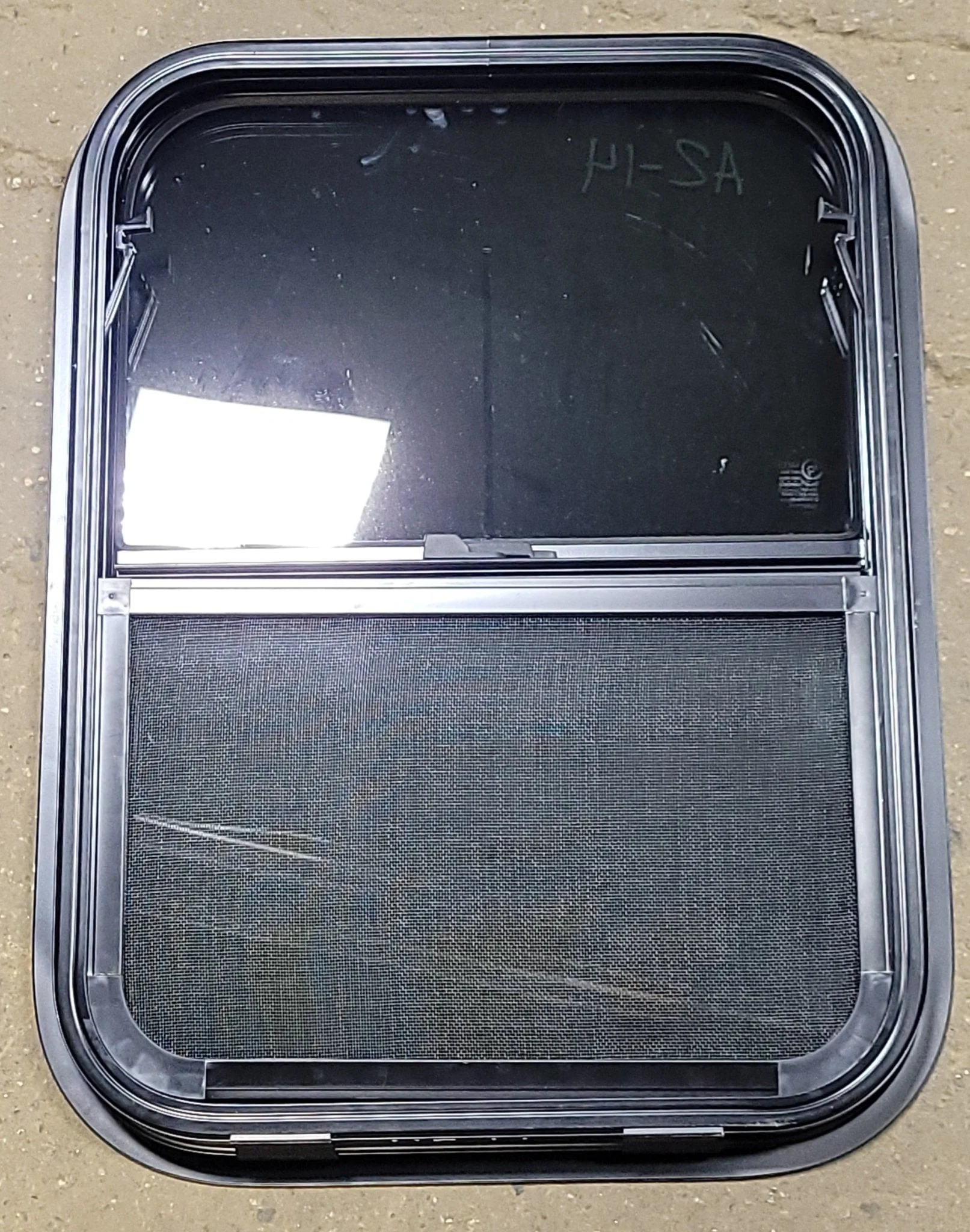Used Black Radius Opening Window : 17 3/4" W X 23 3/4" H X 2" D - Image 2