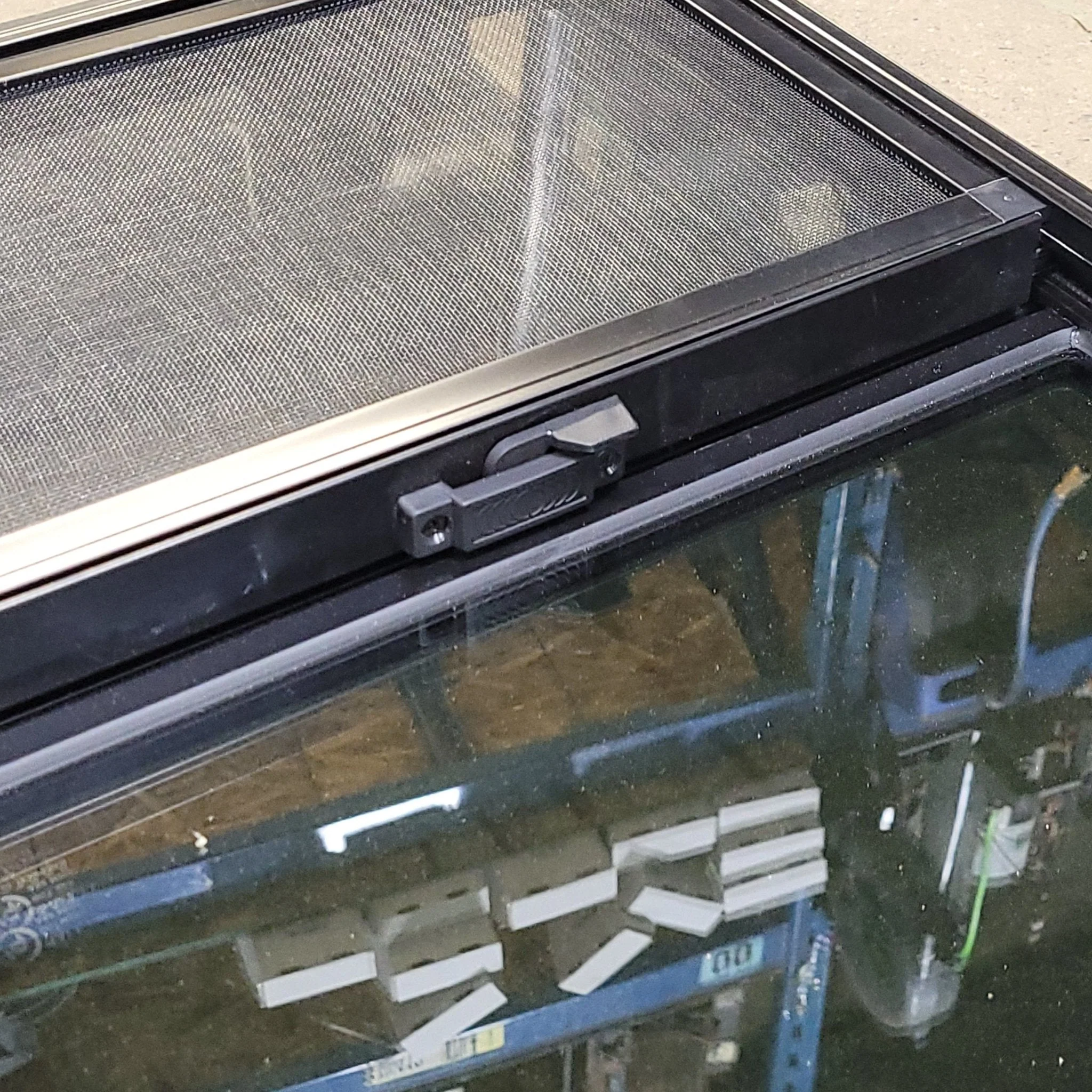 Used Black Radius Opening Window : 17 3/4" W X 23 3/4" H X 2" D - Image 3