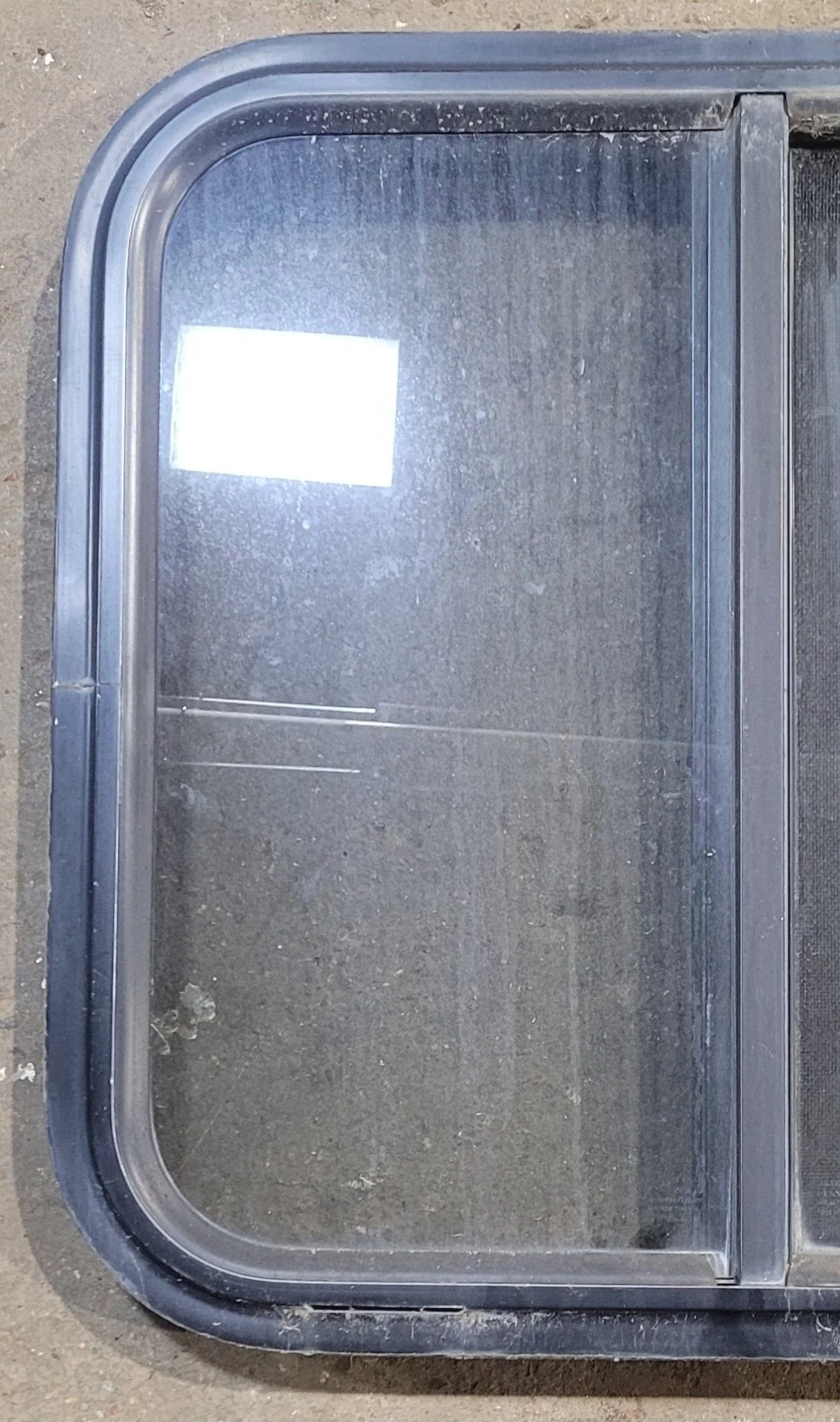 Used Black Radius Opening Window : 20 3/4" W x 20" H x 1 3/4" - Image 2