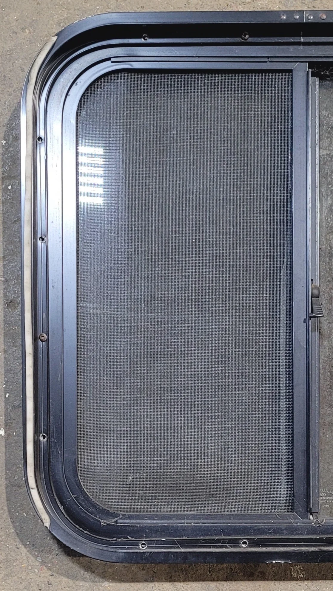Used Black Radius Opening Window : 20 3/4" W x 20" H x 1 3/4" - Image 6