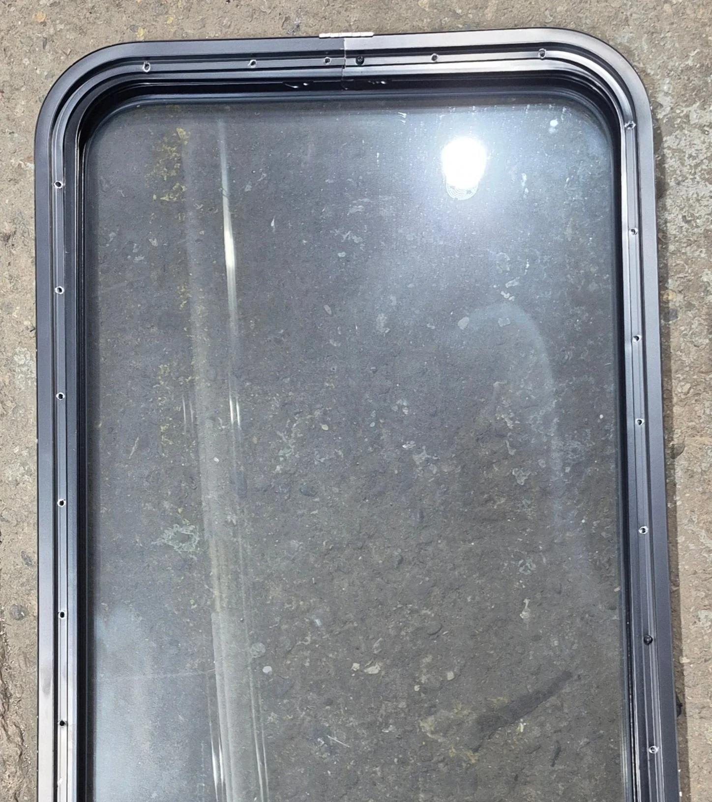 Used Black Radius Opening Window : 21 1/4" W x 47 1/4" H x 1 3/4" D - Image 6