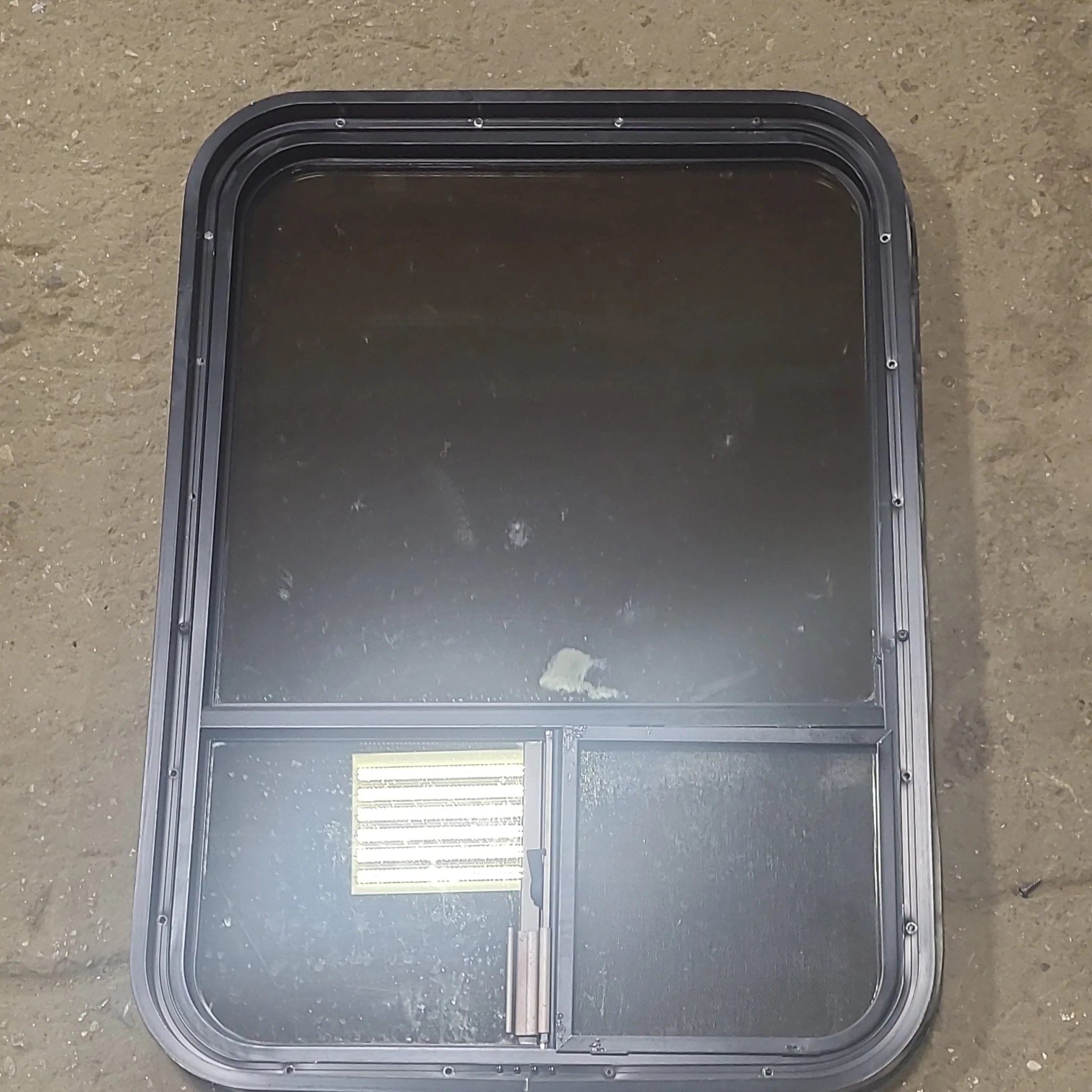 Used Black Radius Opening Window : 21 3/4" W x 30 1/2" H x 2" D - Image 4