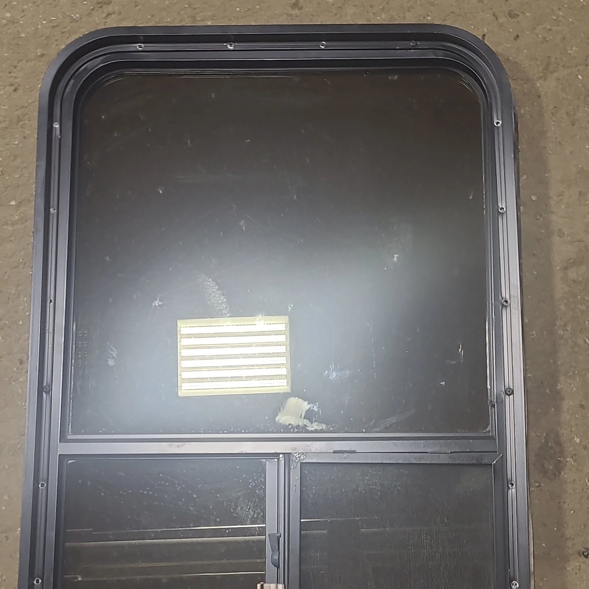 Used Black Radius Opening Window : 21 3/4" W x 30 1/2" H x 2" D - Image 6