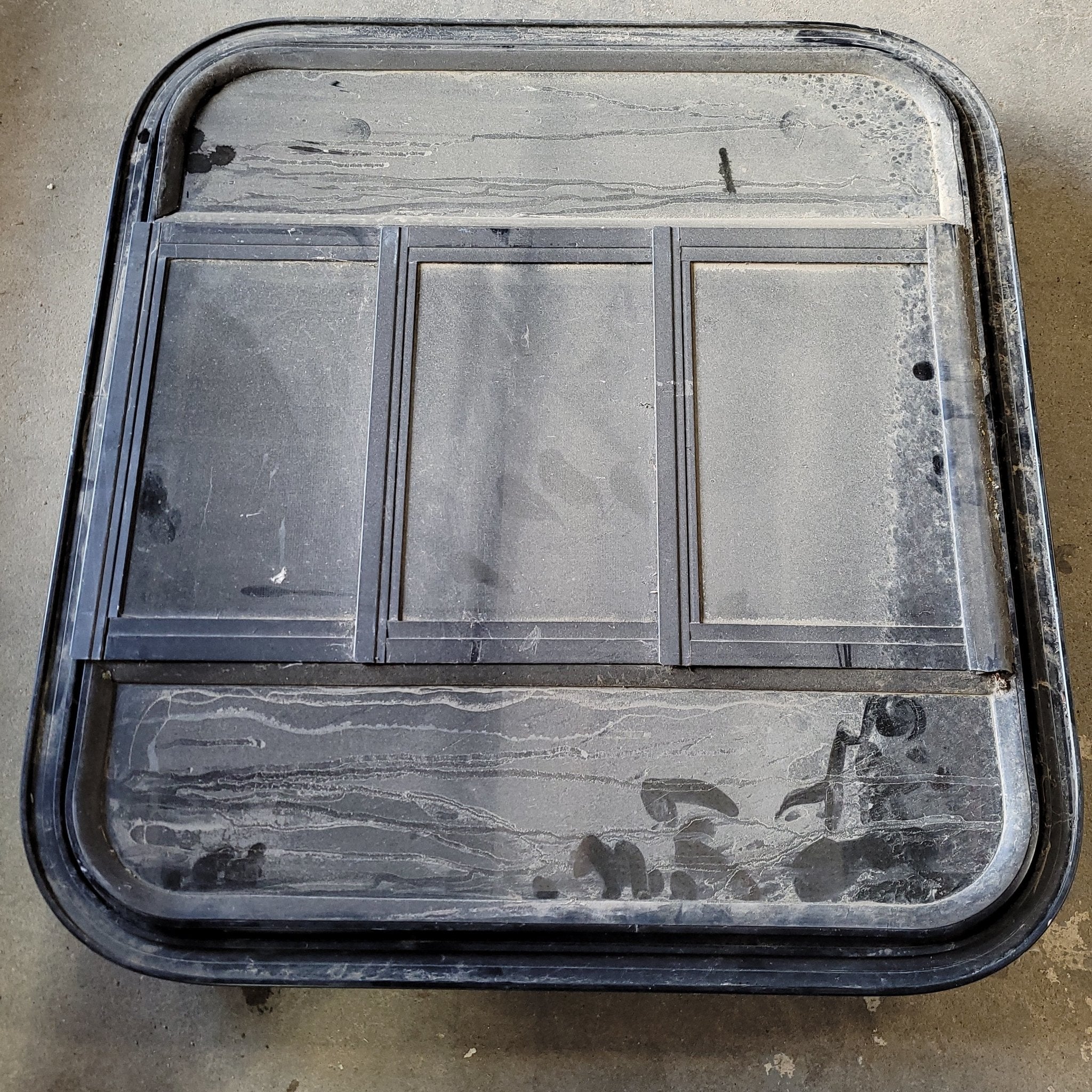 Used Black Radius Opening Window : 22 X 23 1/2 X 2" D - Image 2