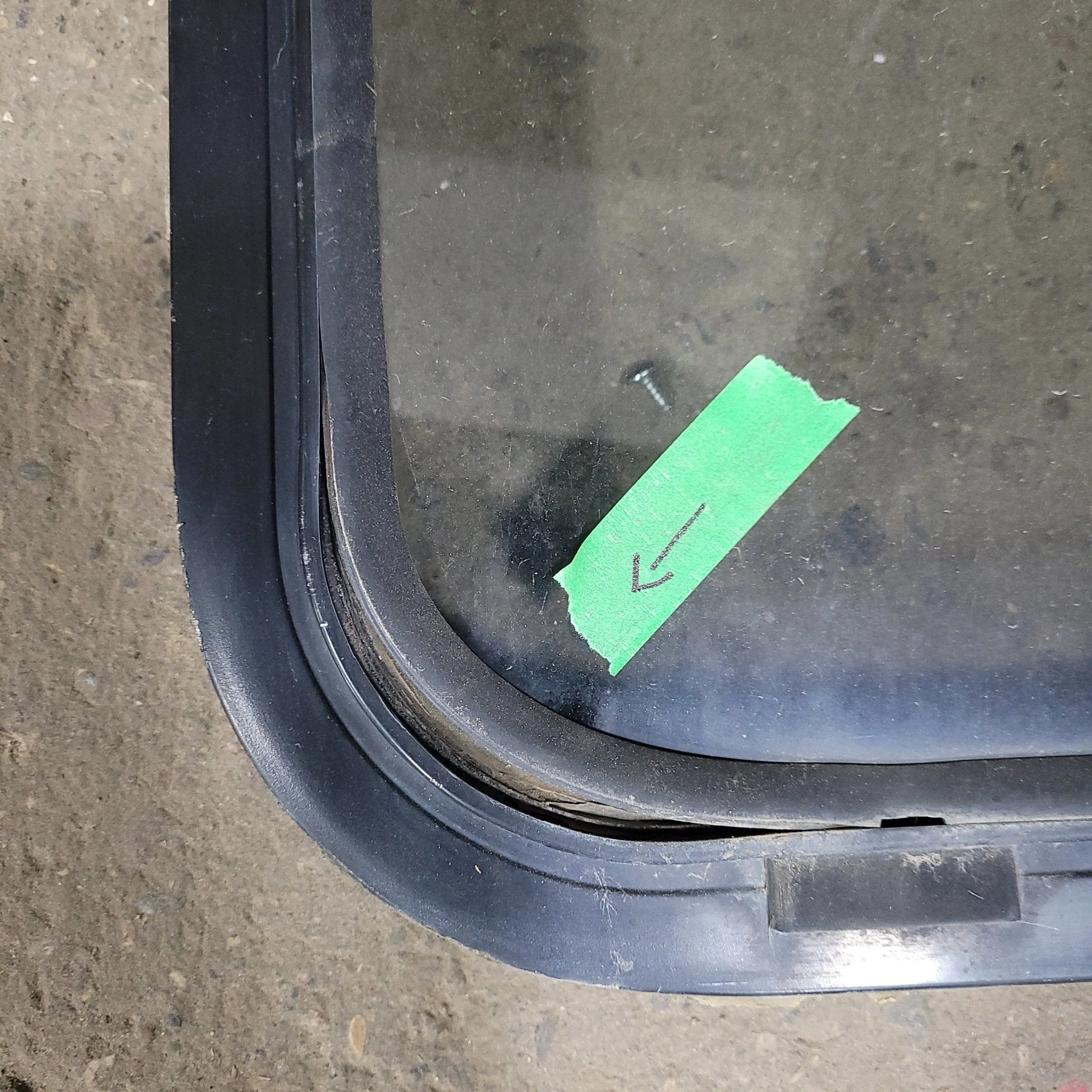 Used Black Radius Opening Window : 22" X 54 1/2" X 2" D - Image 4