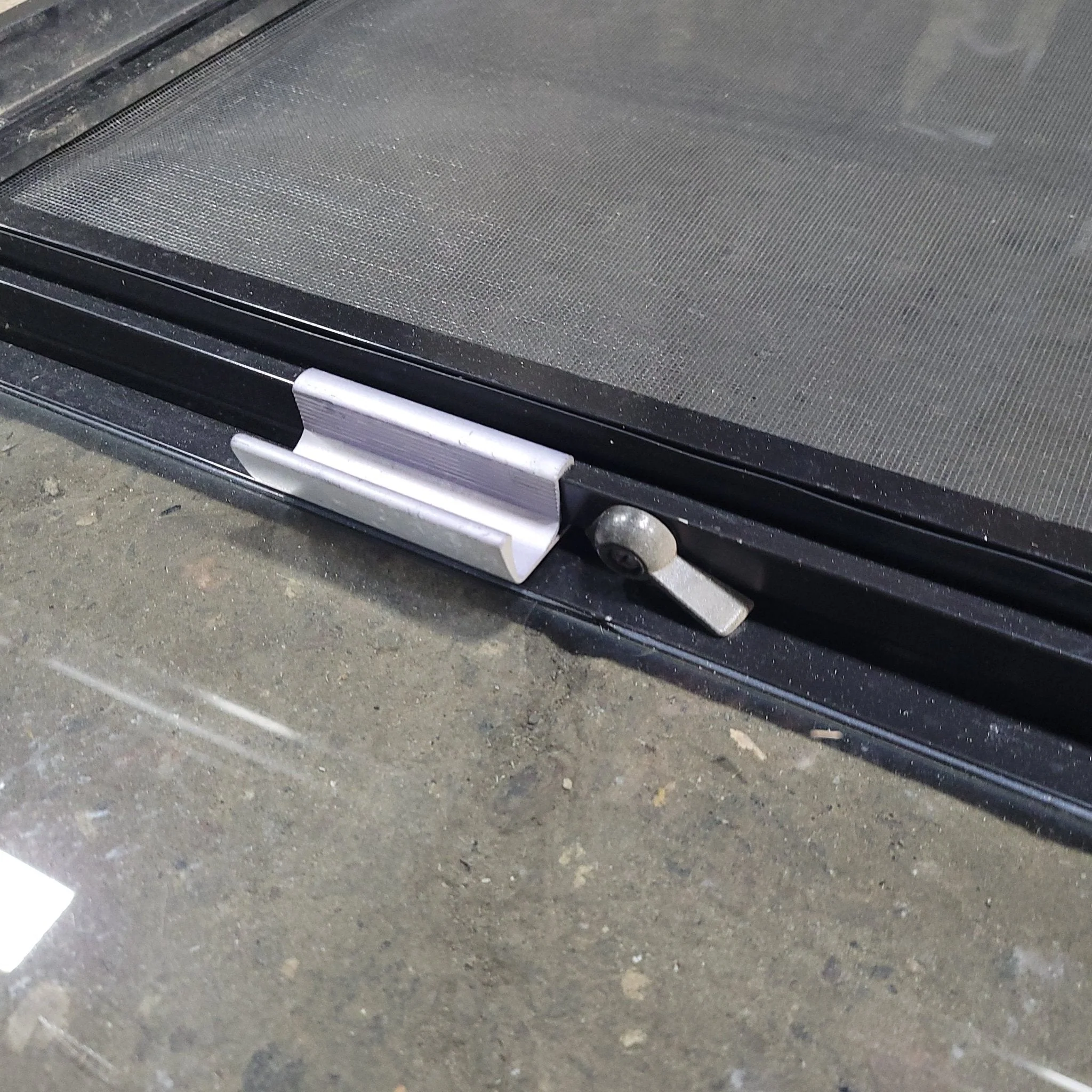 Used Black Radius Opening Window : 22" X 54 1/2" X 2" D - Image 9