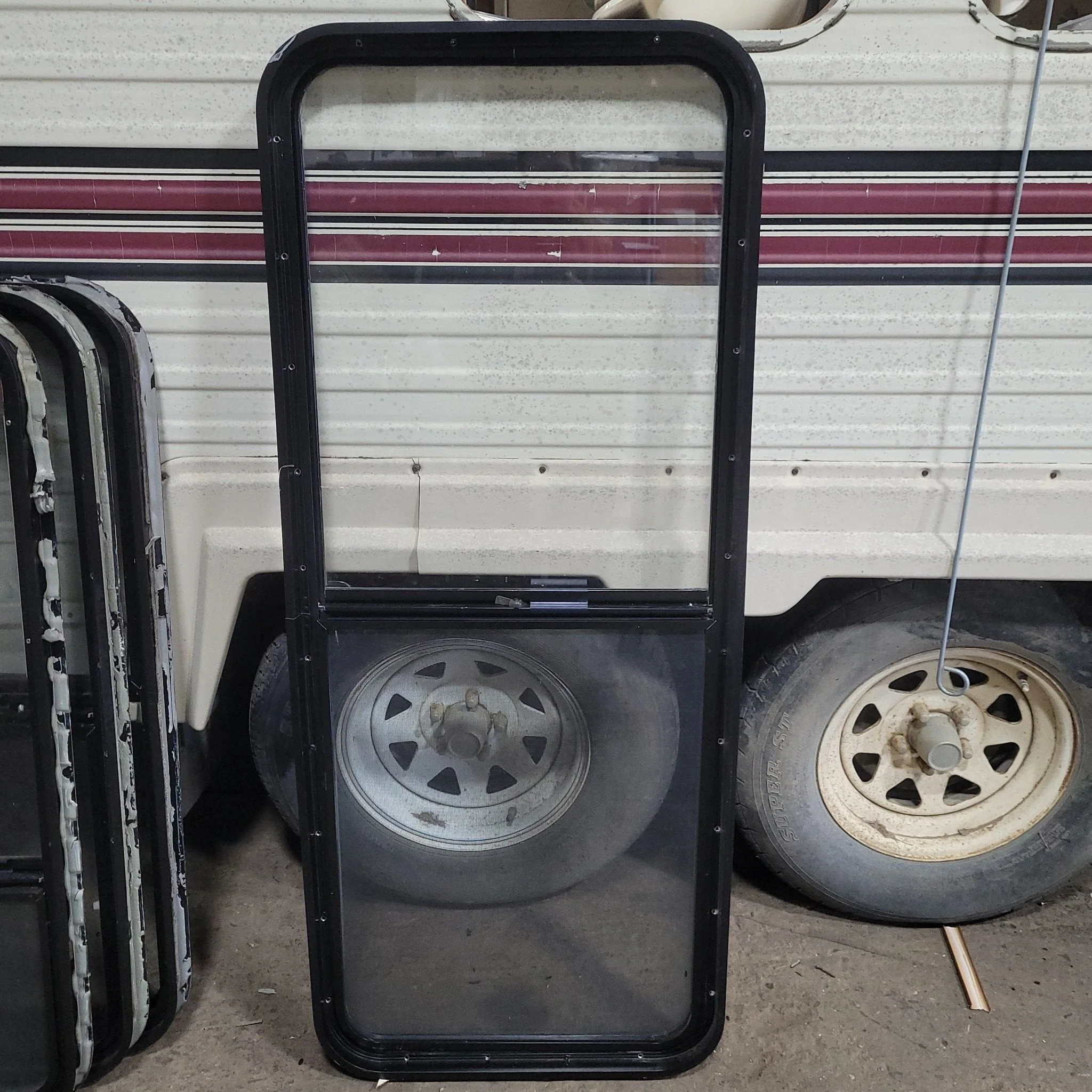 Used Black Radius Opening Window : 22 X 54 3/4 X 2" D - Image 3