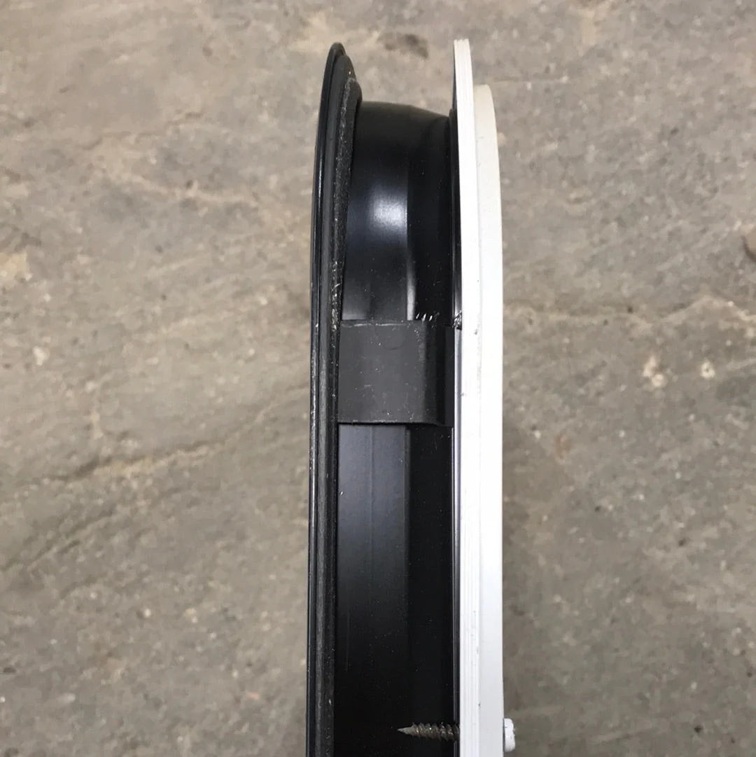 USED Black Radius Opening Window : 23 1/2" W X 14 1/2" H X 1 1/2" D - Image 3