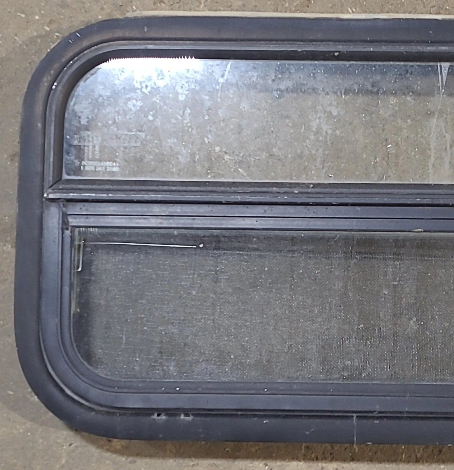 Used Black Radius Opening Window : 23 1/2" W x 14 1/2" H x 2" D - Image 2