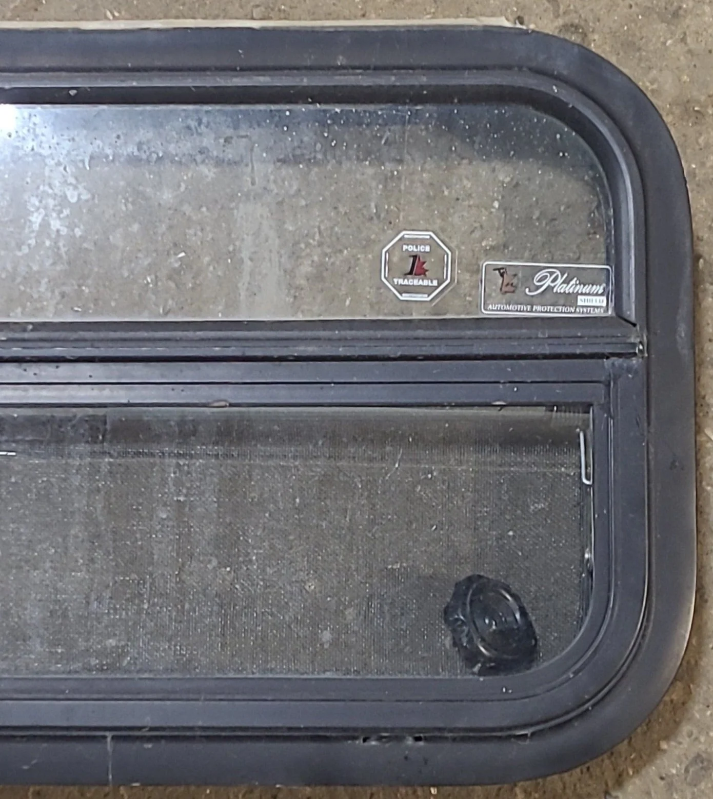Used Black Radius Opening Window : 23 1/2" W x 14 1/2" H x 2" D - Image 3