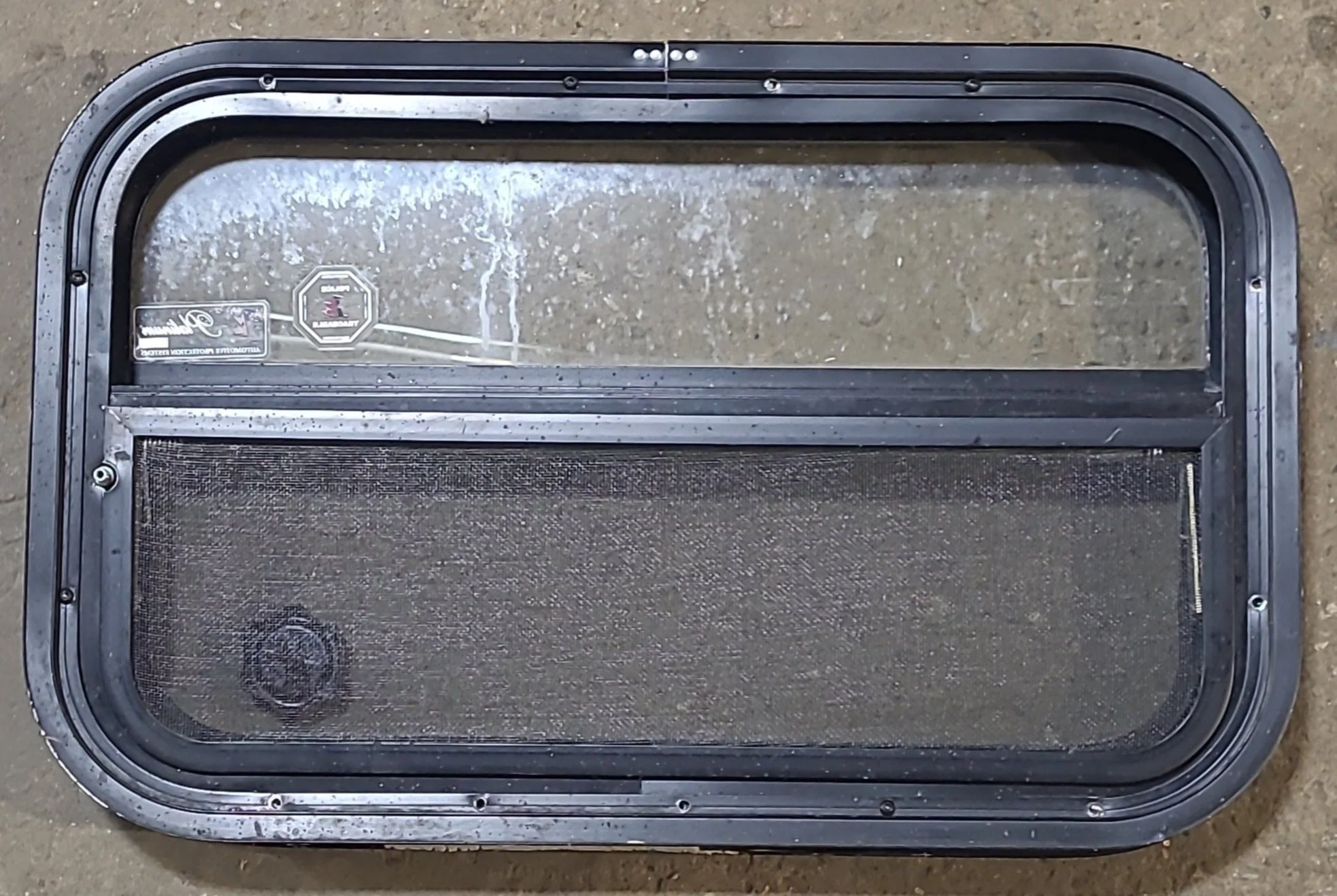 Used Black Radius Opening Window : 23 1/2" W x 14 1/2" H x 2" D - Image 5