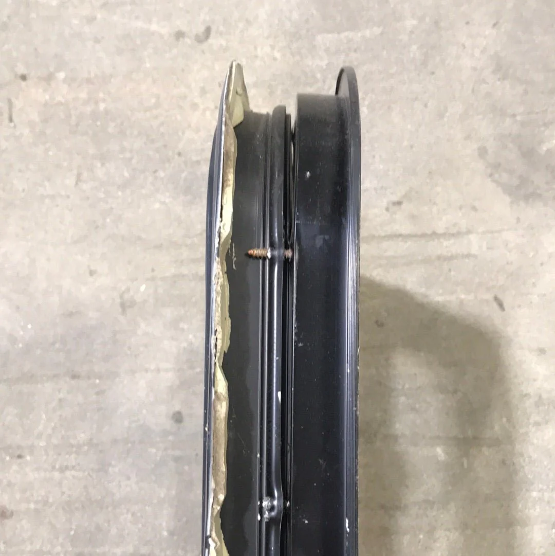 USED Black Radius Opening Window : 23 1/2" W x 14 1/4" H X 2" D - Image 3