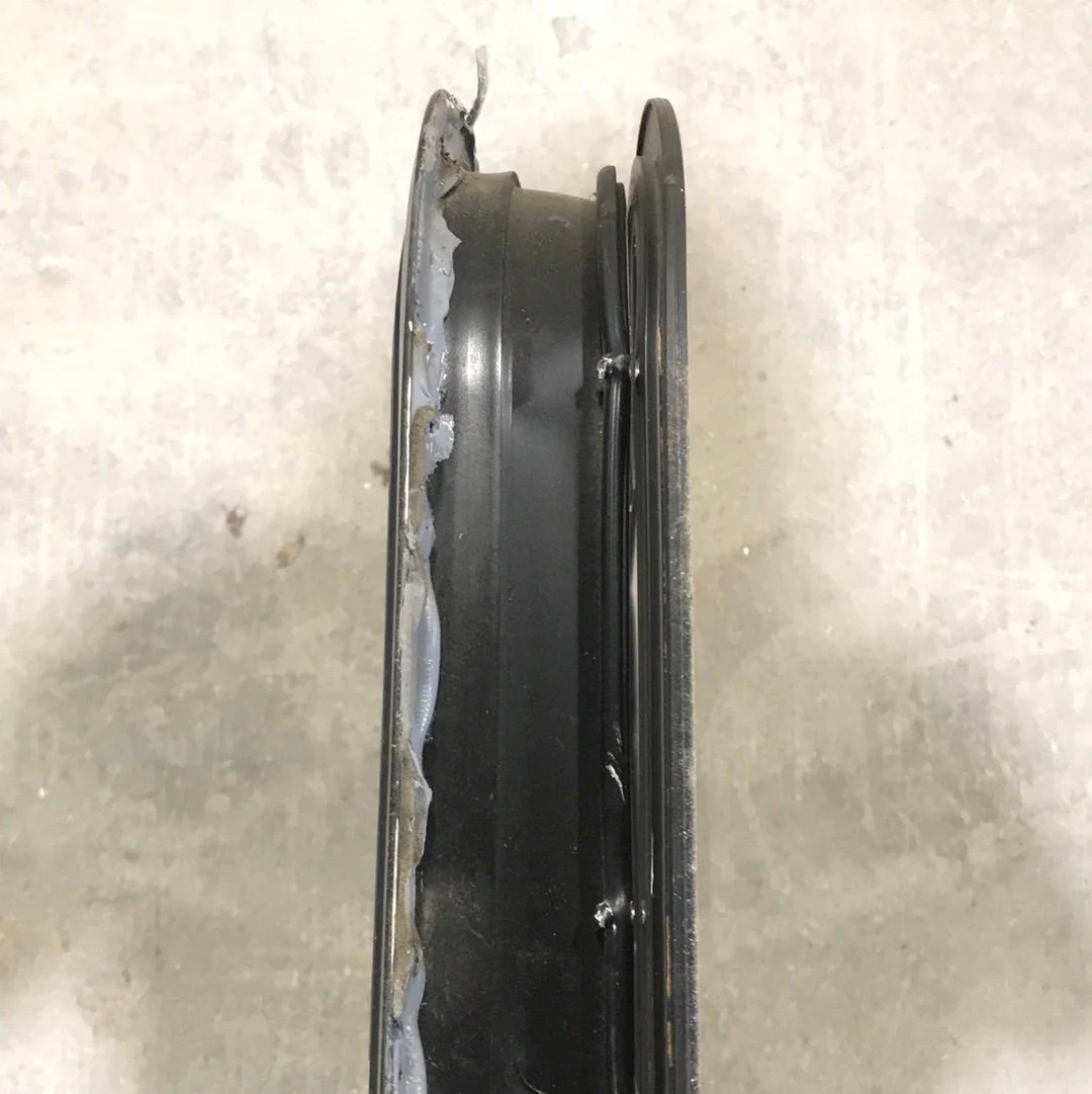 Used Black Radius Opening Window : 23 1/2" W x 17 1/2" H x 2" D - Image 3