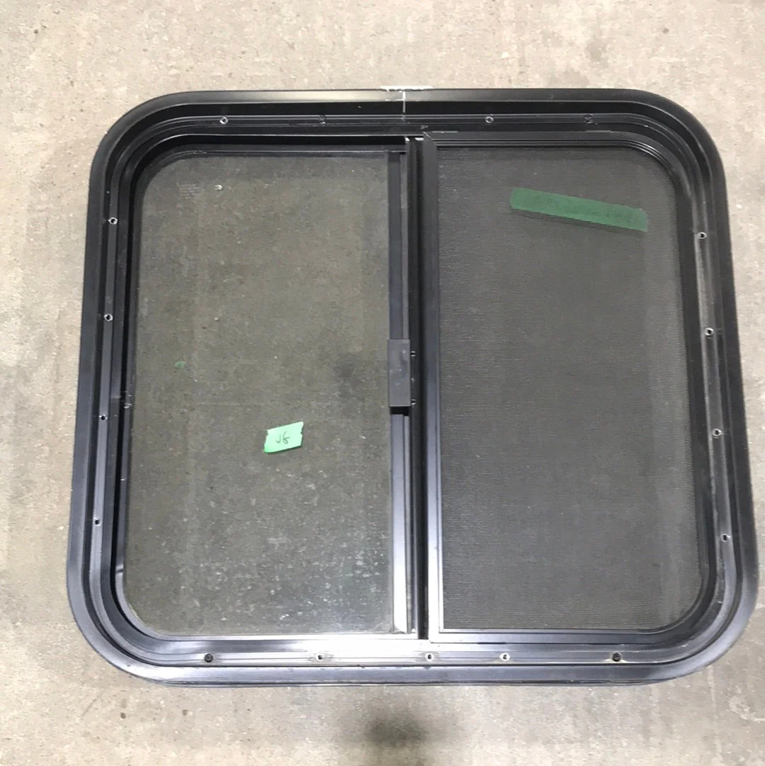 USED Black Radius Opening Window : 23 1/2" W X 21 1/2" H X 2" D - Image 2