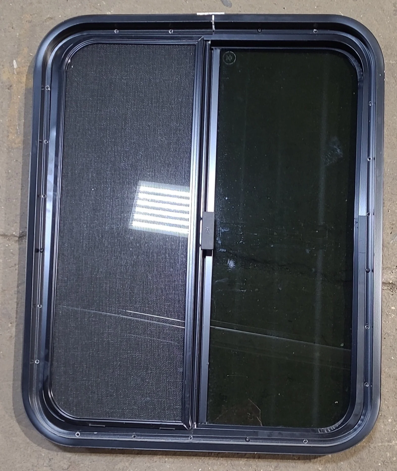 Used Black Radius Opening Window : 23 1/2" W x 29 1/2" H x 1 7/8" D - Image 4