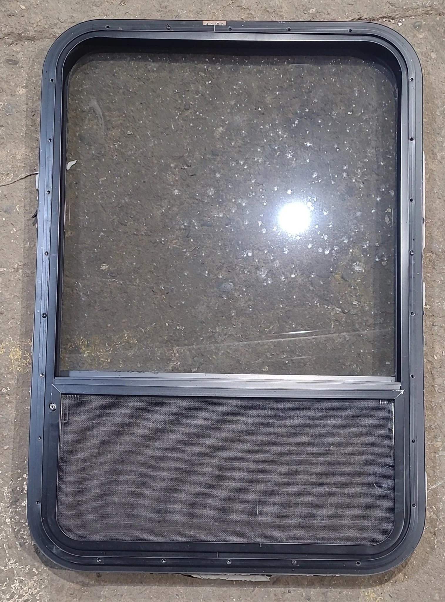 Used Black Radius Opening Window : 23 1/2" W x 34 1/2" H x 1 1/4" D - Image 4