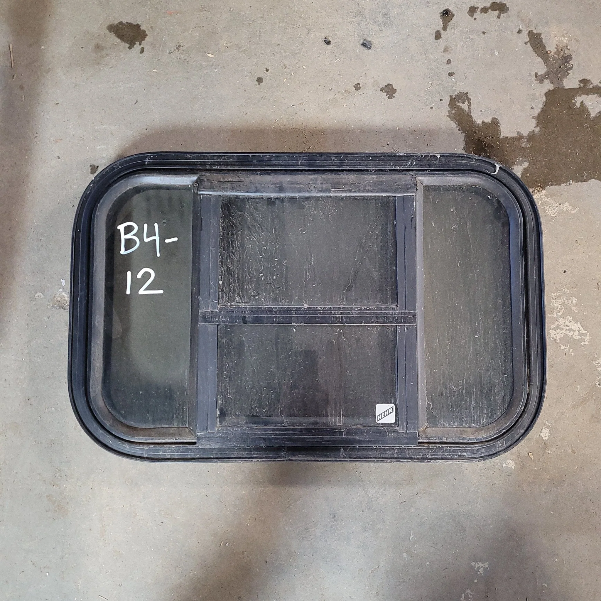 Used Black Radius Opening Window : 23 1/2 X 14 1/2 X 2" D