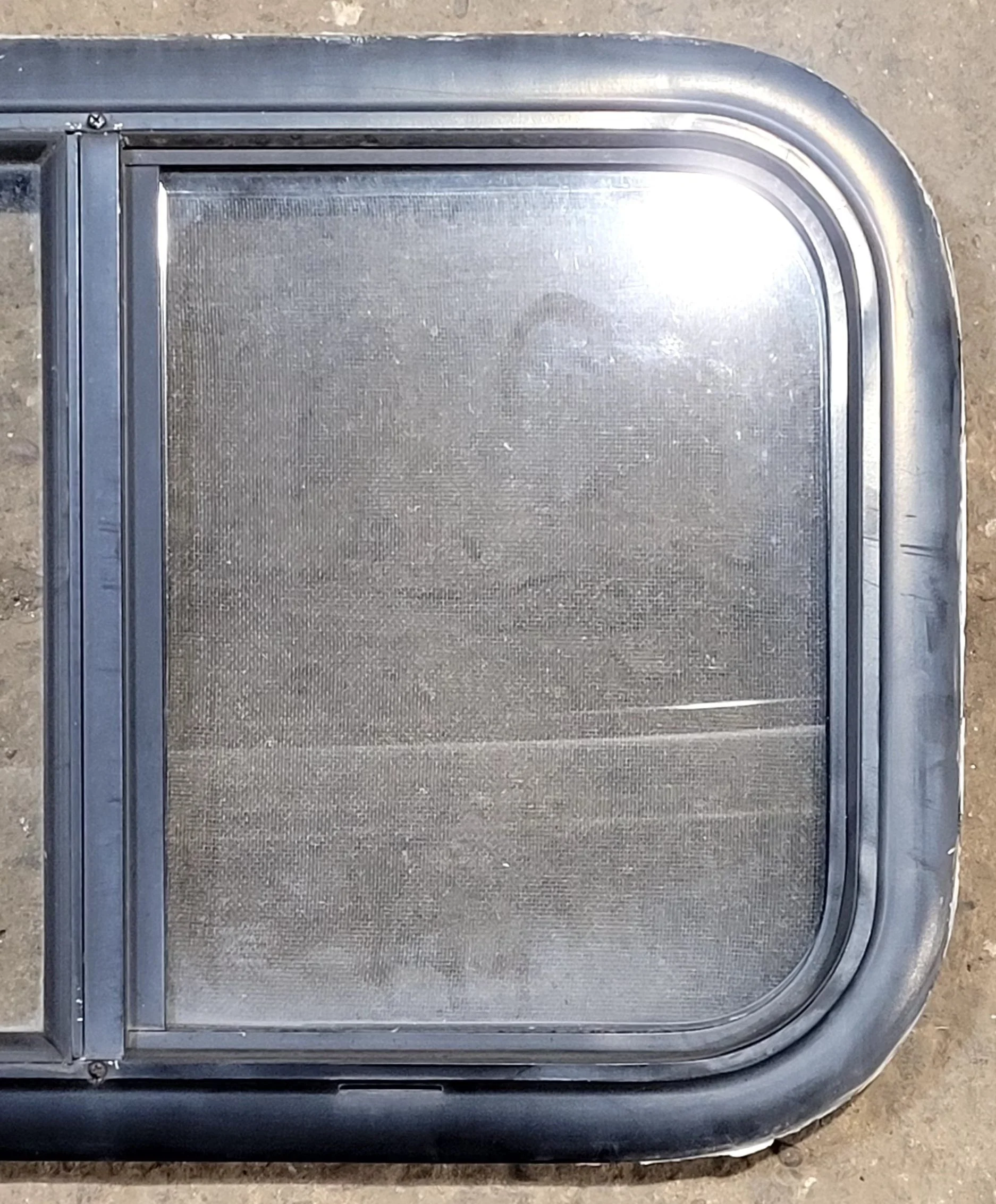 Used Black Radius Opening Window : 23 1/4" W x 14 1/4" H x 1 1/4" D - Image 2