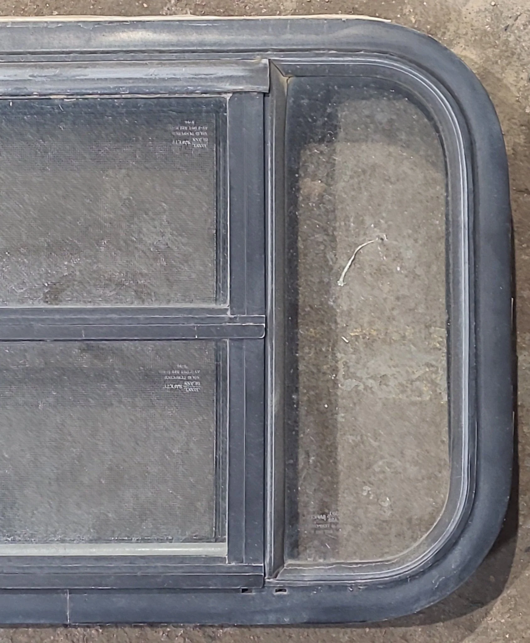 Used Black Radius Opening Window : 23 1/4" W x 15 1/4" H x 1 7/8" D - Image 3