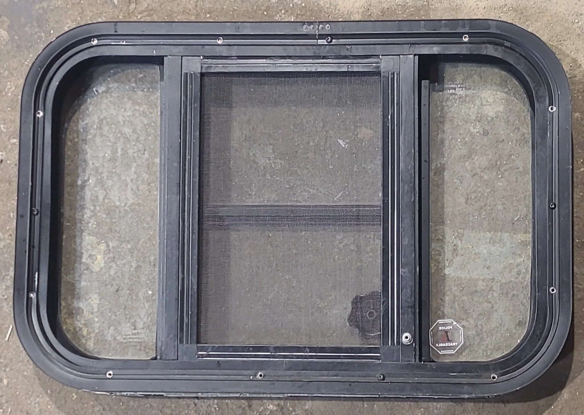 Used Black Radius Opening Window : 23 1/4" W x 15 1/4" H x 1 7/8" D - Image 6