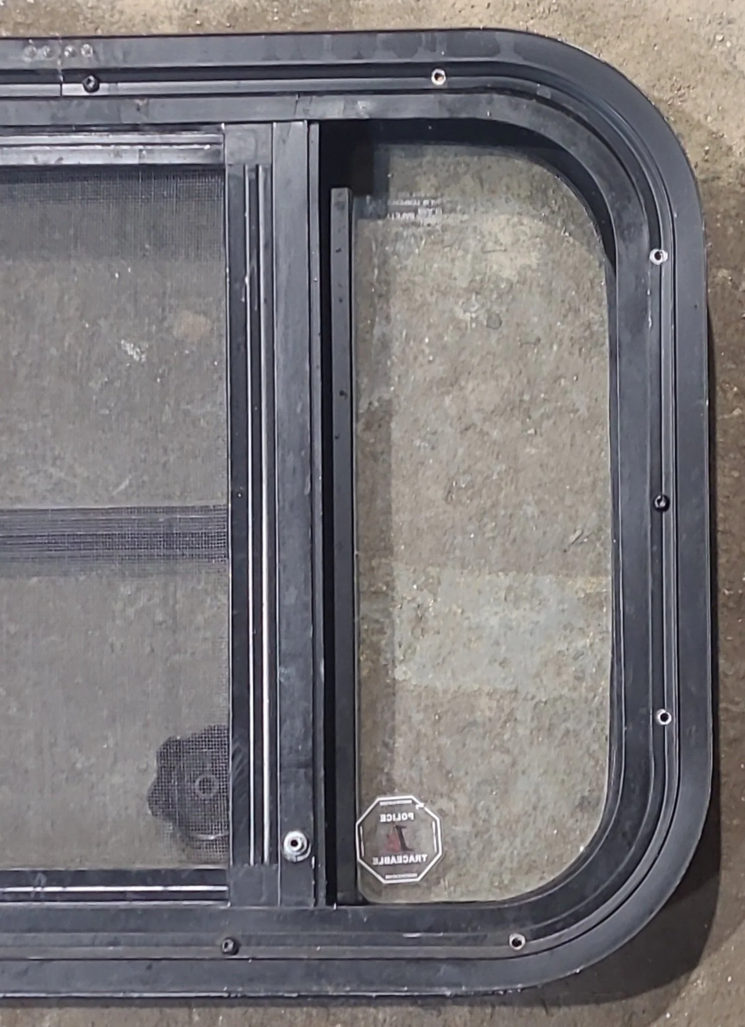 Used Black Radius Opening Window : 23 1/4" W x 15 1/4" H x 1 7/8" D - Image 8