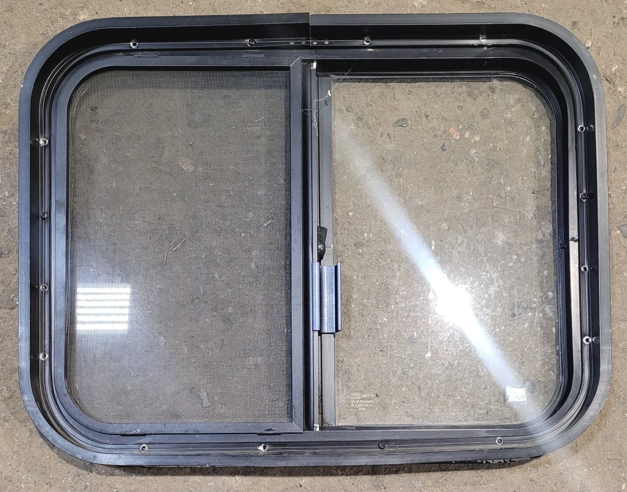 Used Black Radius Opening Window : 23 1/4" W x 17 3/4" H x 1 3/4" - Image 5