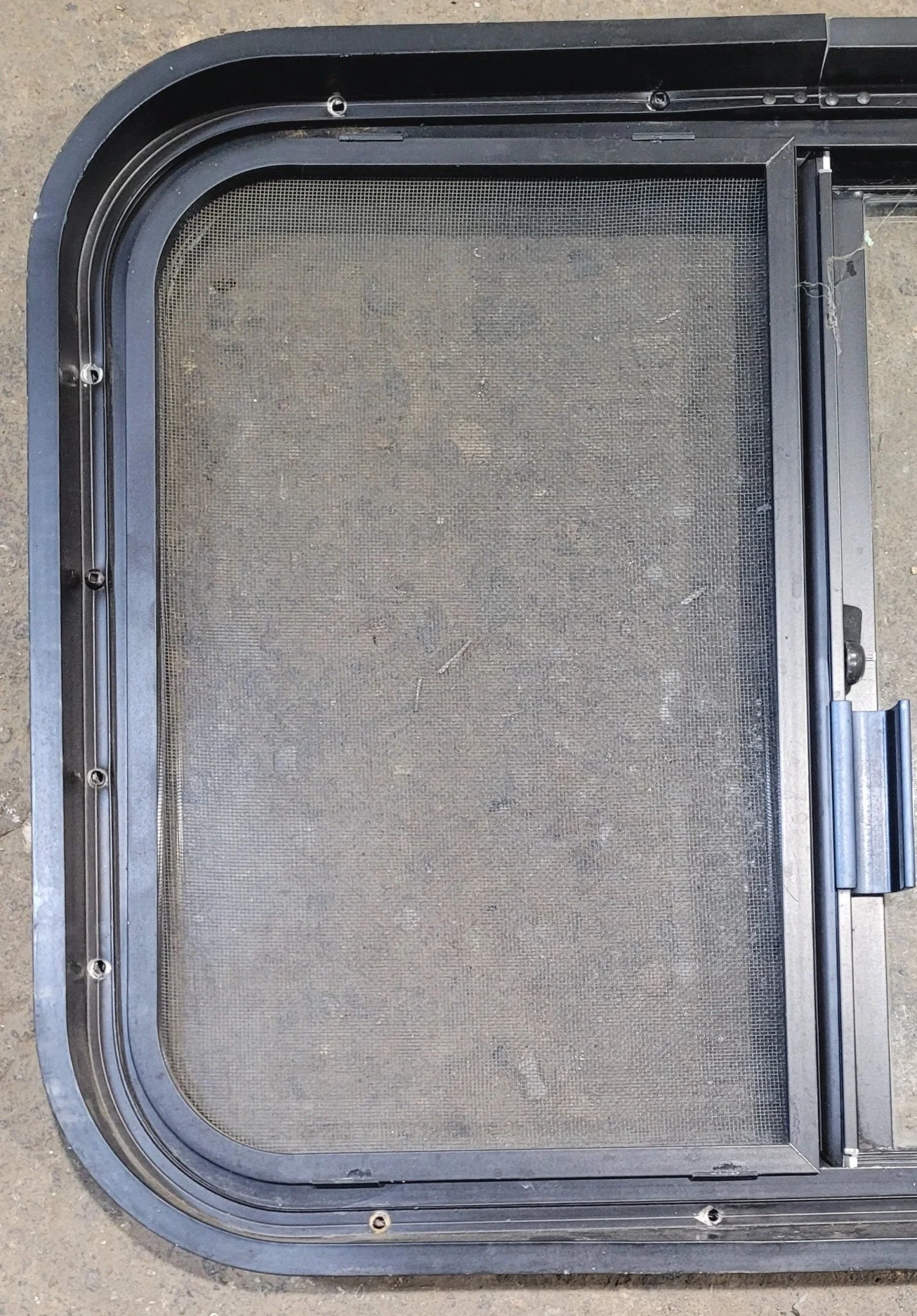 Used Black Radius Opening Window : 23 1/4" W x 17 3/4" H x 1 3/4" - Image 6