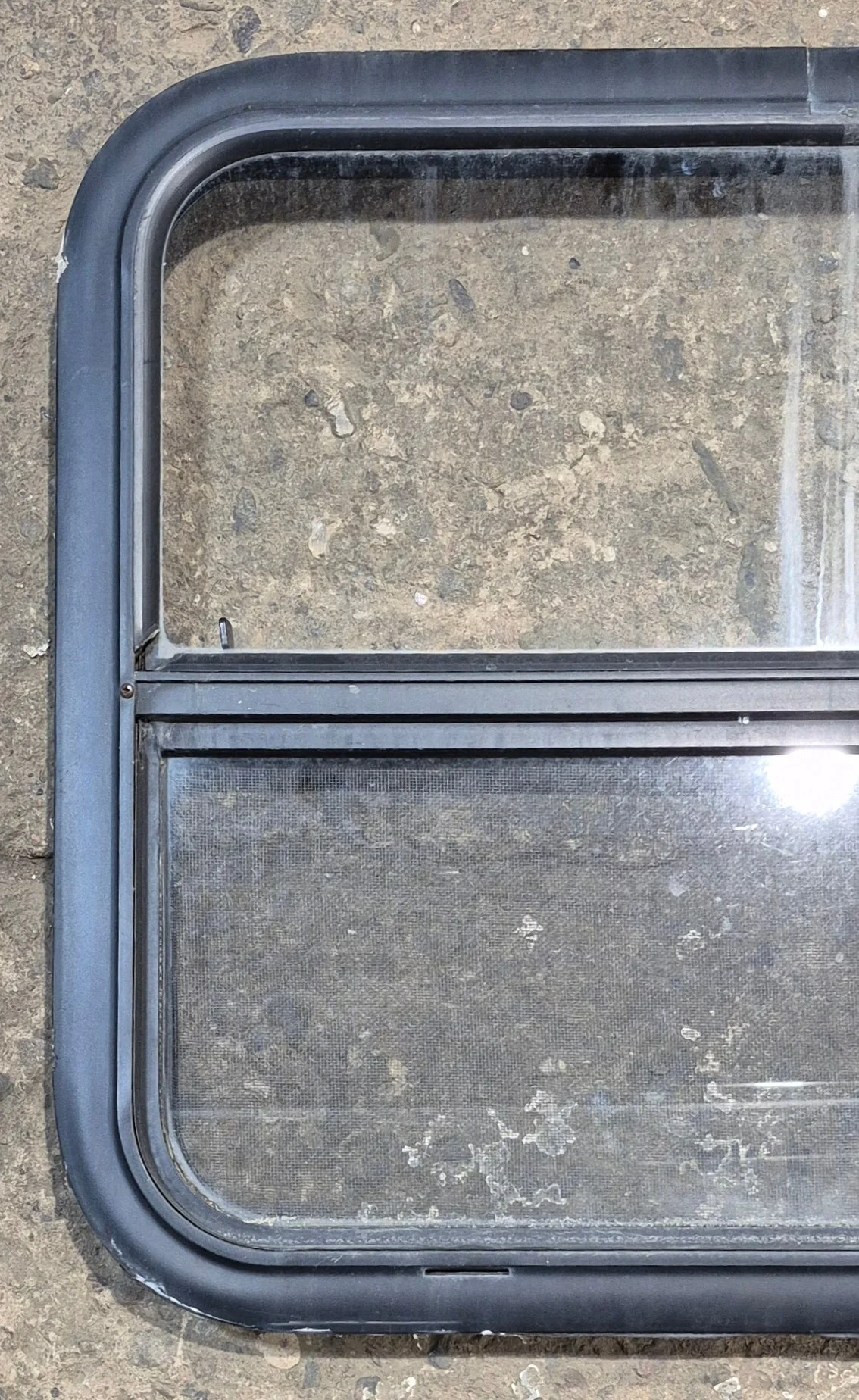 Used Black Radius Opening Window : 23 1/4" W x 21 1/4" H x 1 1/2" - Image 2