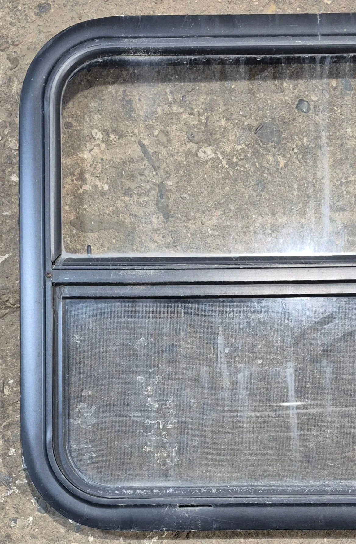 Used Black Radius Opening Window : 23 1/4" W x 21 1/4" H x 1 1/2" - Image 2