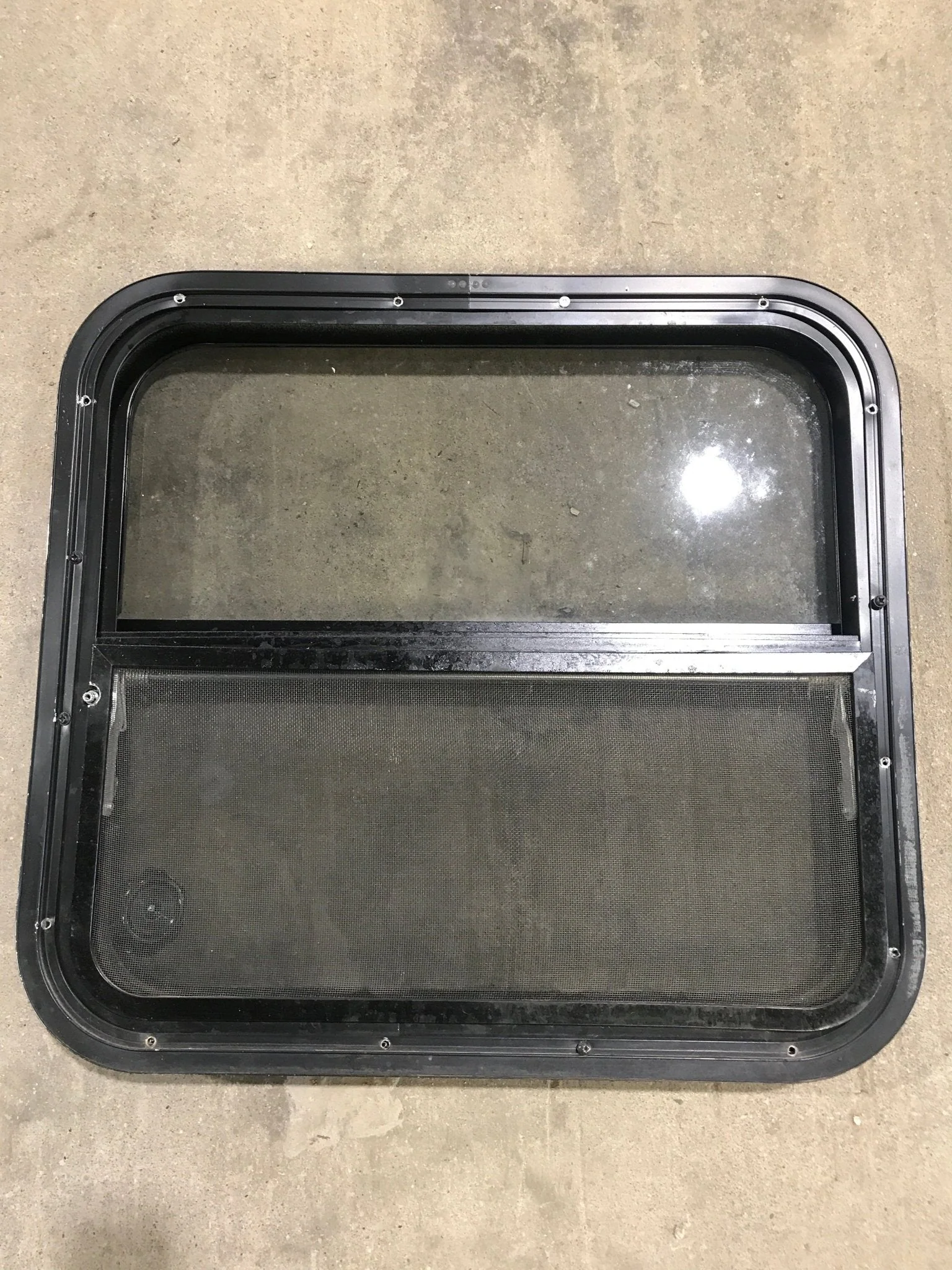 Used Black Radius Opening Window : 23 1/4" W x 21 1/4" H x 2" - Image 4