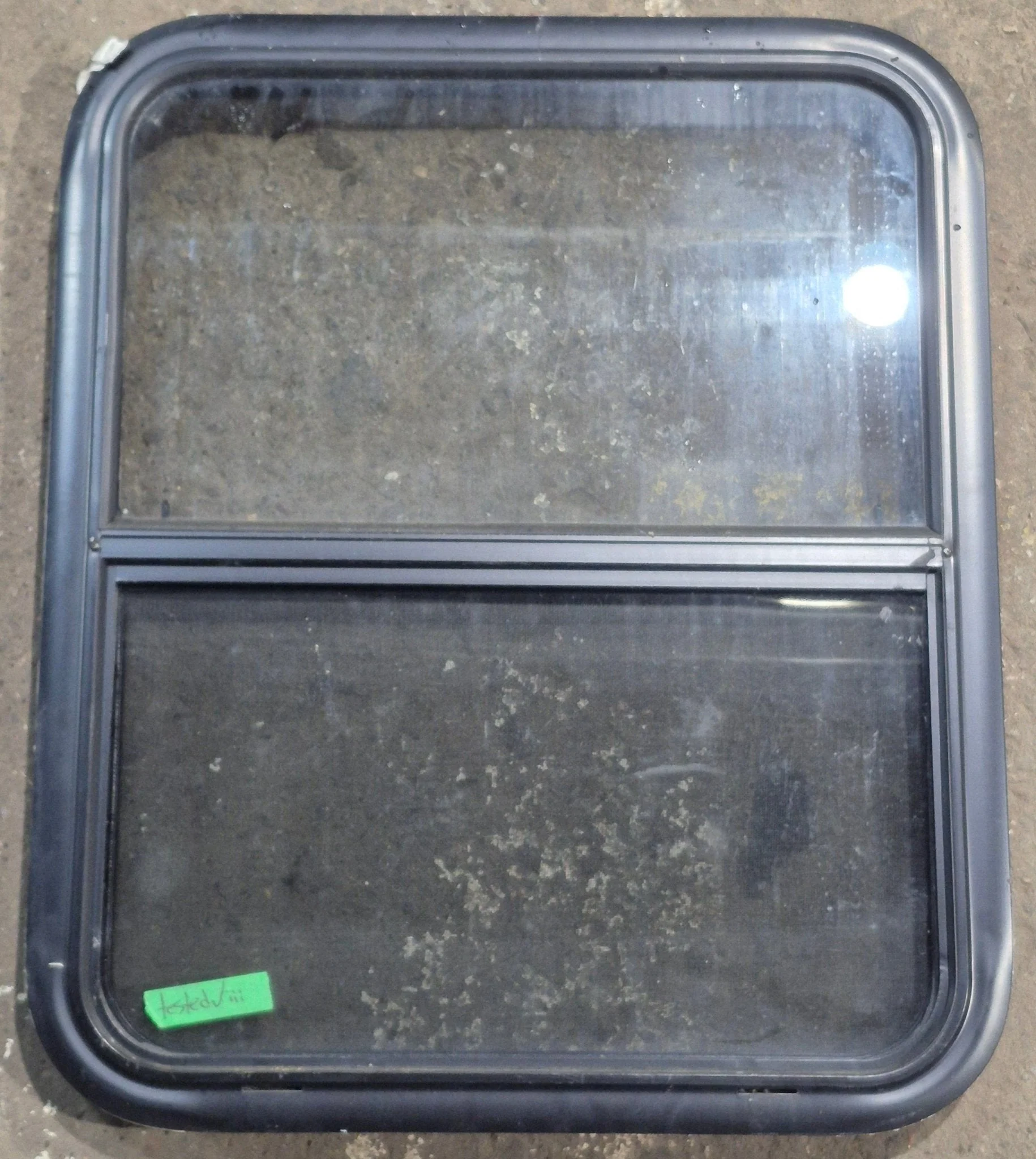 Used Black Radius Opening Window : 23 1/4" W x 28 1/4" H x 1 3/4" D