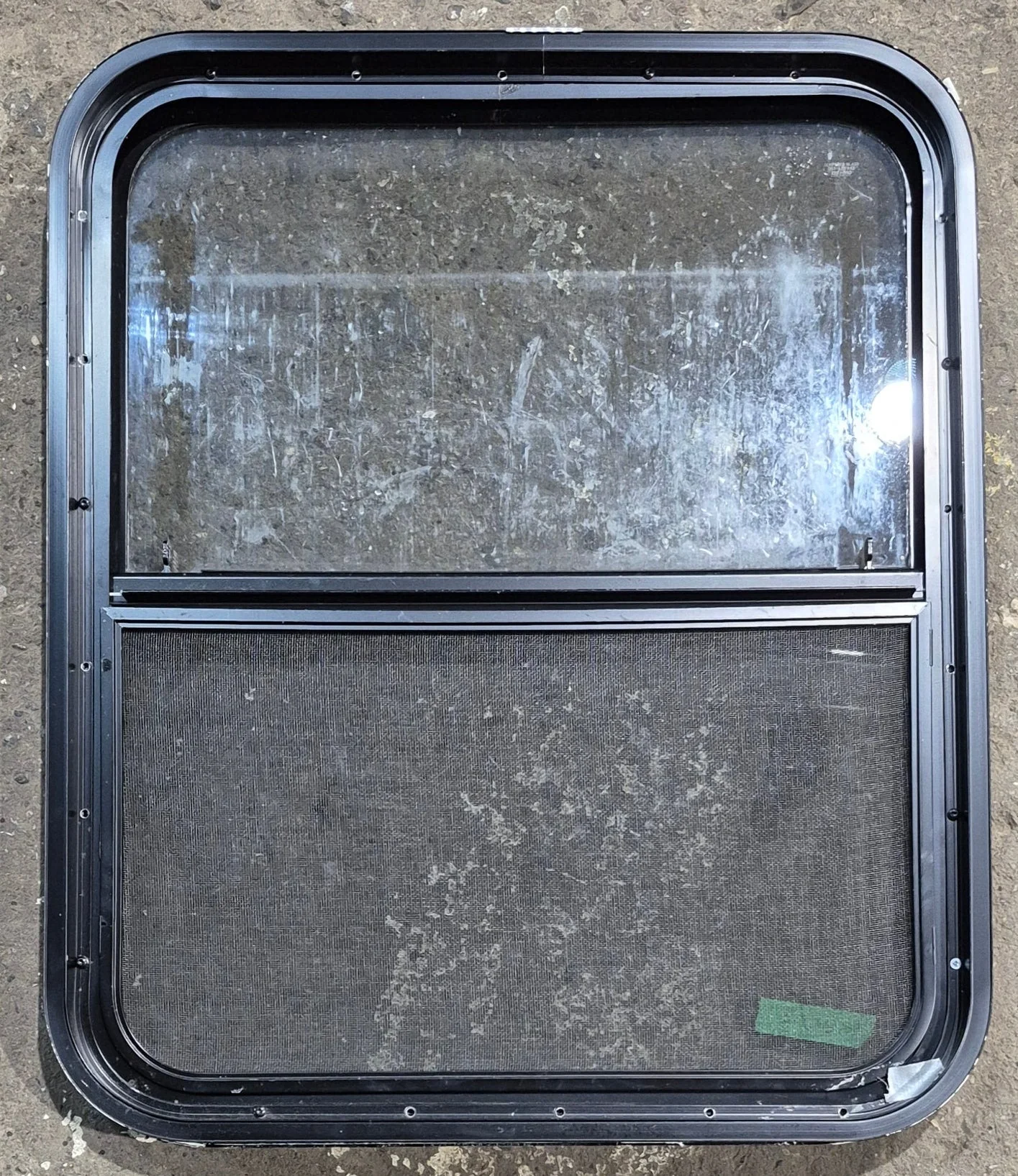 Used Black Radius Opening Window : 23 1/4" W x 28 1/4" H x 1 3/4" D - Image 4