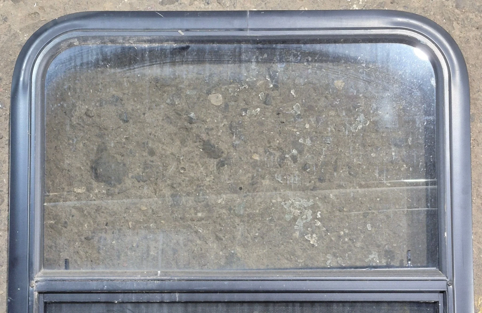 Used Black Radius Opening Window : 23 1/4" W x 28 1/4" H x 1 3/4" D - Image 2