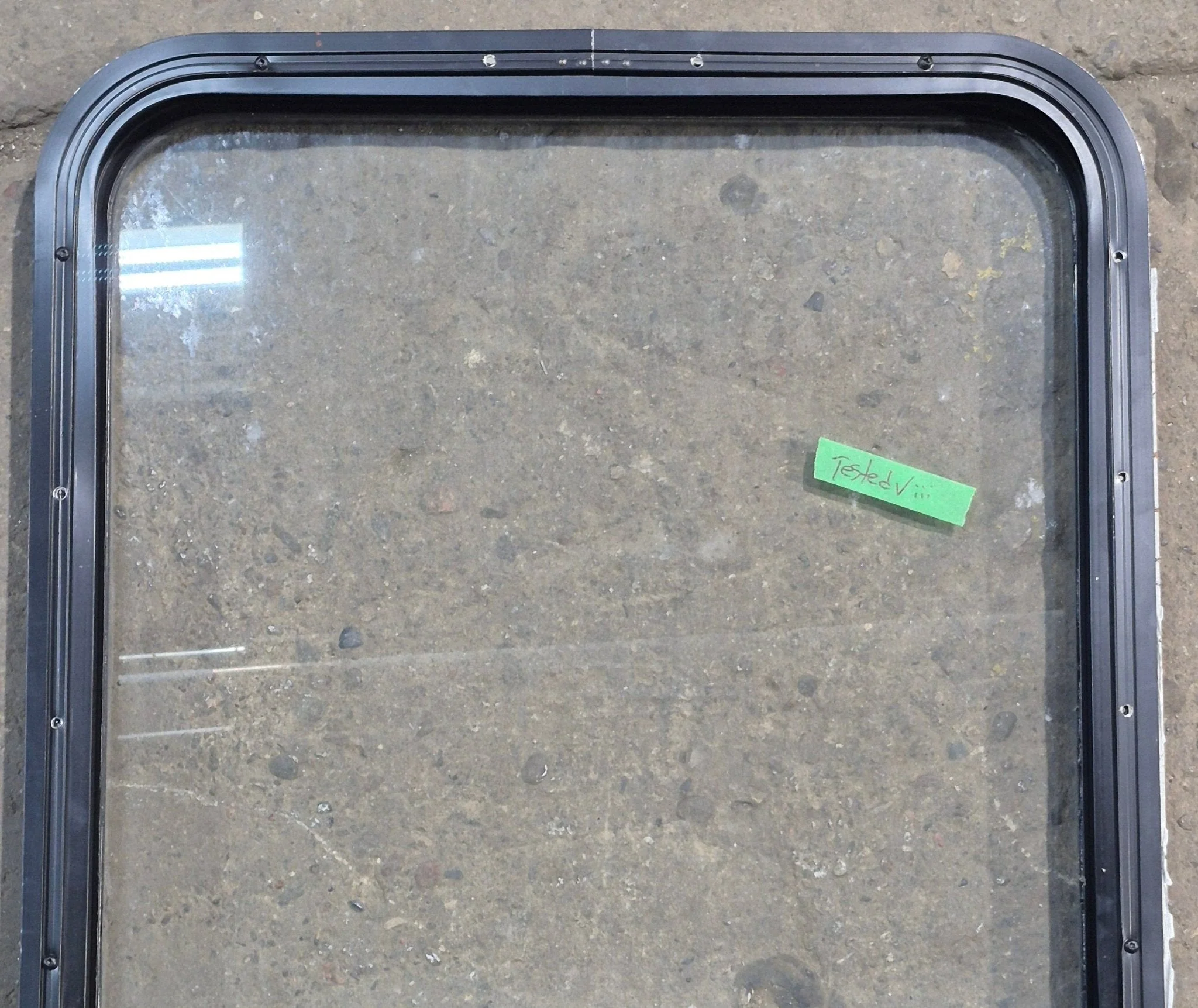 Used Black Radius Opening Window : 23 1/4" W x 34 1/2" H x 1 3/4" D - Image 5