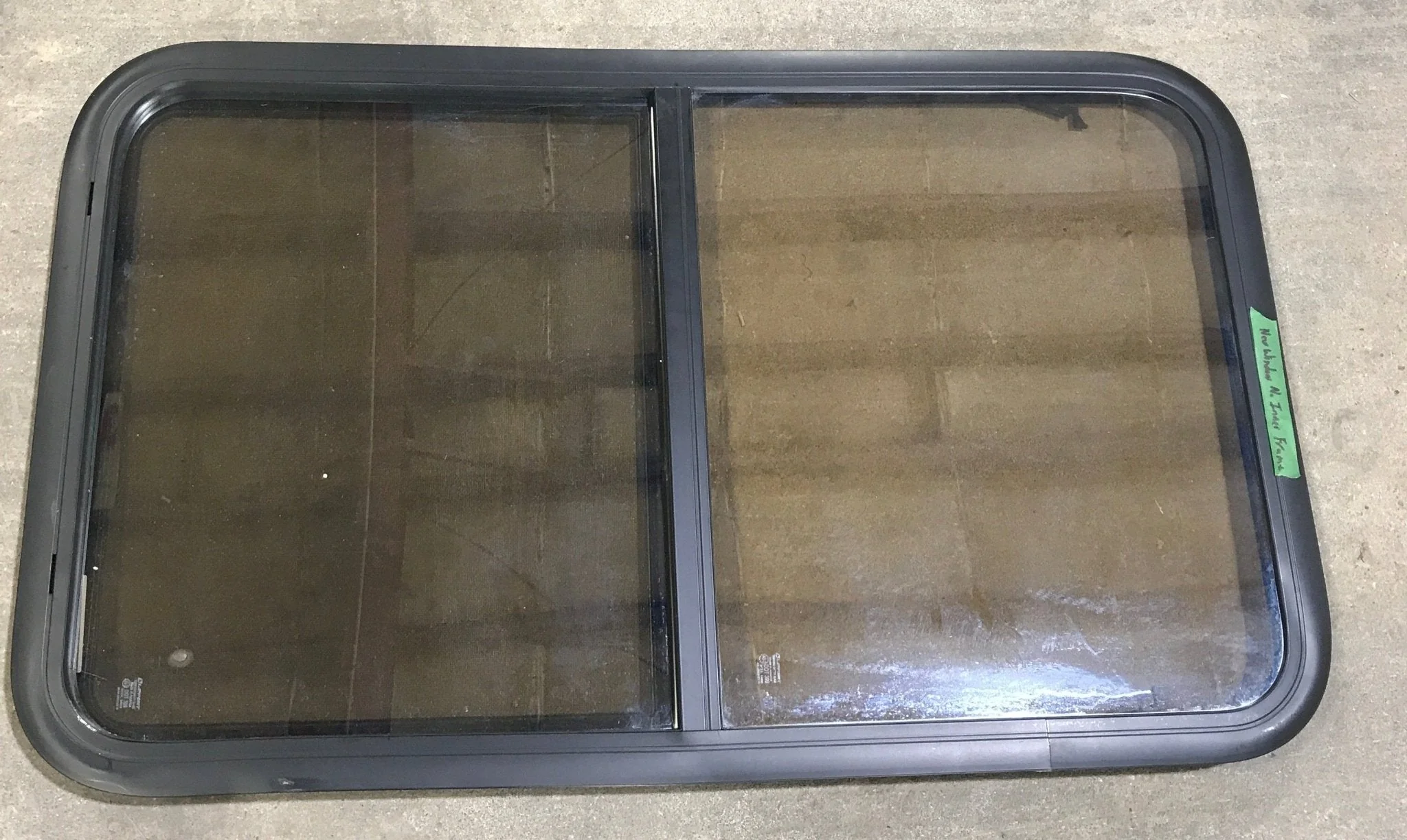 Used Black Radius Opening Window : 23 3/4" W x 39 3/4" H x 1 1/2" D - Image 2