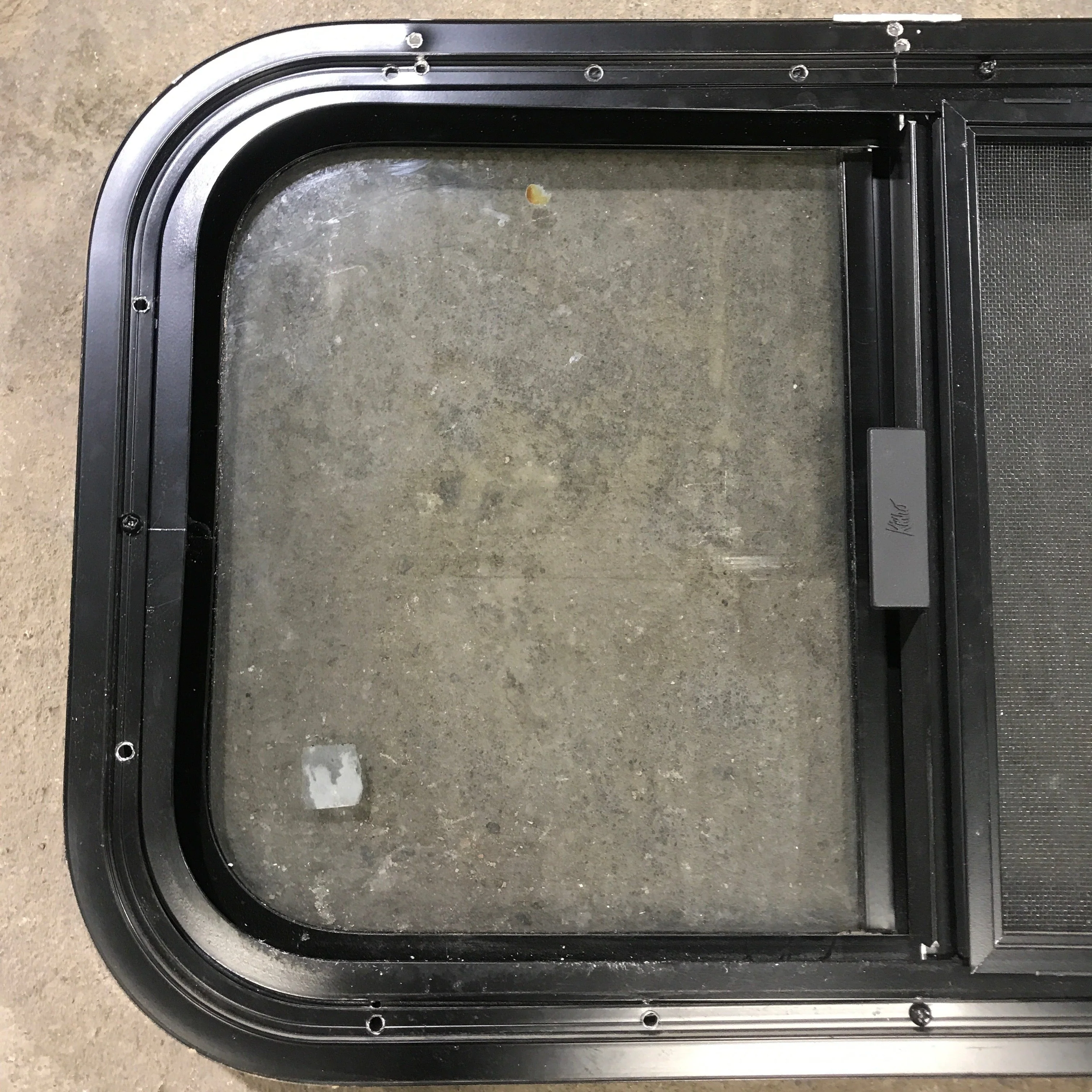 Used Black Radius Opening Window : 17.5" X 21.5" X 1.25" - Image 8