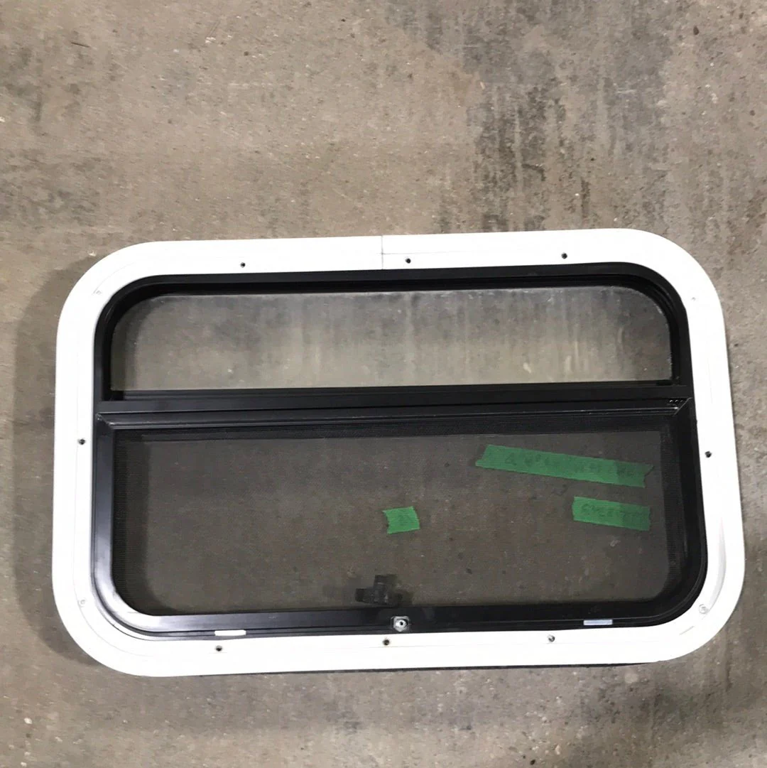 USED Black Radius Opening Window : 23" W X 14 1/4" H X 1 3/4" D - Image 3