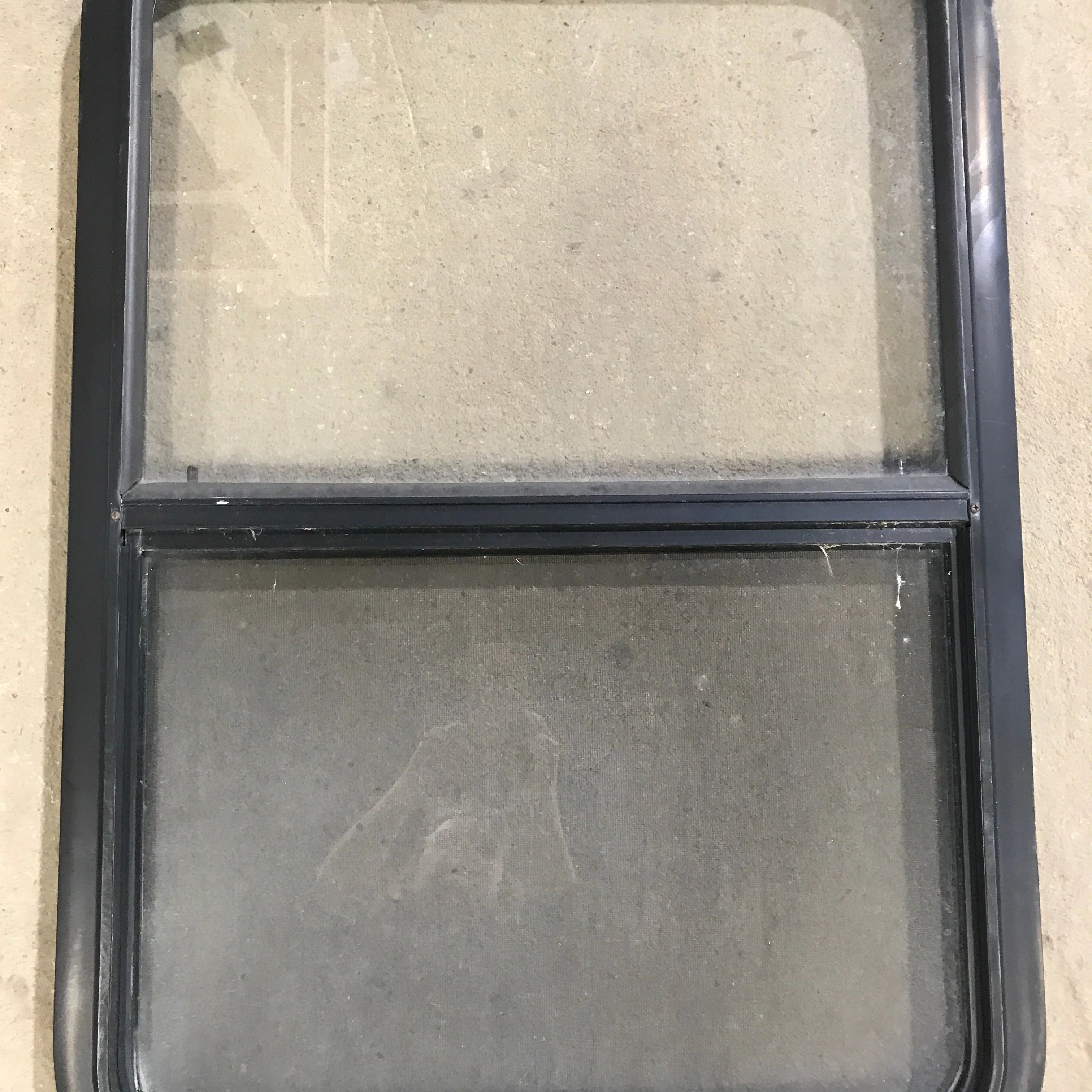 Used Black Radius Opening Window : 23" X 34.5" X 1.875"