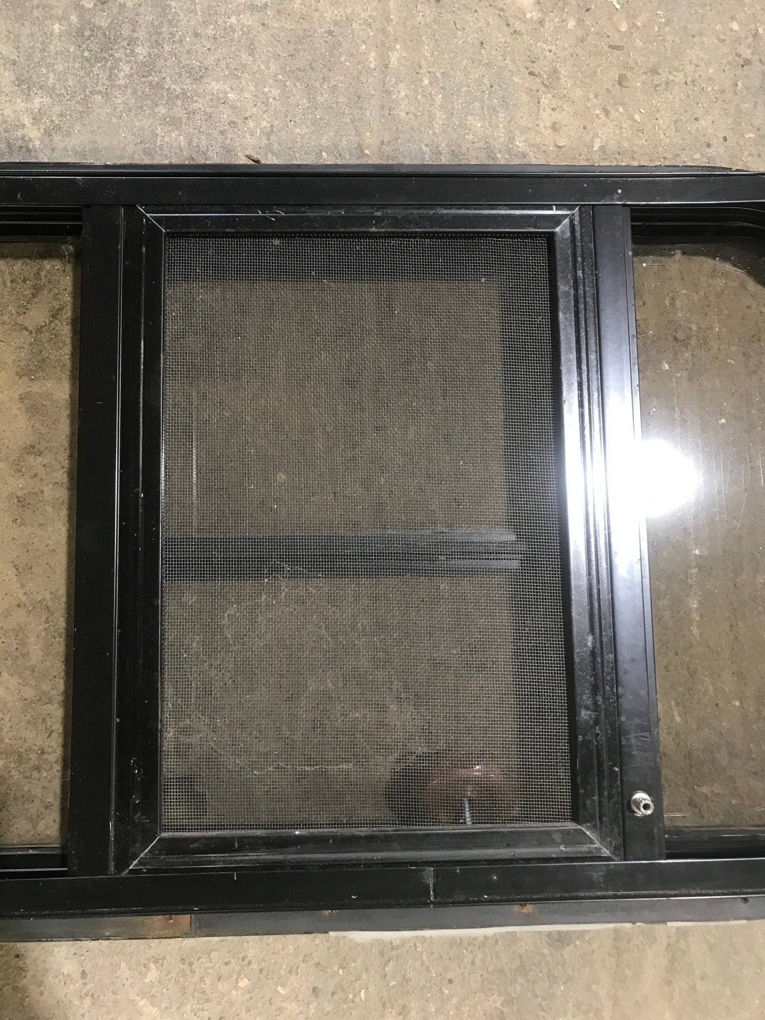 Used Black Radius Opening Window : 24 1/2" W x 16" H x 1 1/2" - Image 5